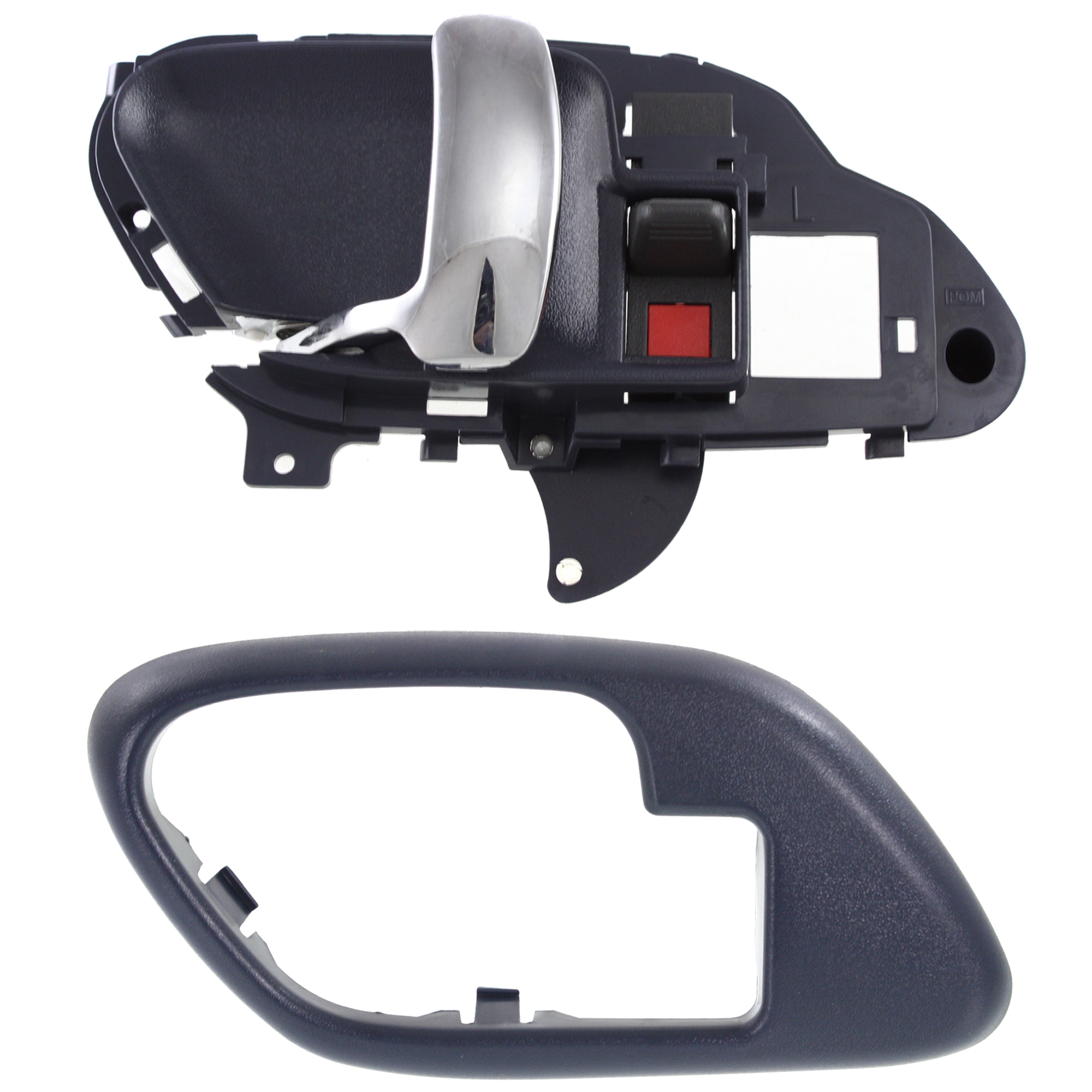 AM C K FULL SIZE P U 95-02 SUBURBAN 95-99 FRONT INTERIOR DOOR HANDLE LH Blue Hsg Chrome Lever 2 pc Kit with Door Handle Trim SKU KIT 051624-02 Partslink IDH010033 GM1558100 OEM 15708045 PFM 15708081