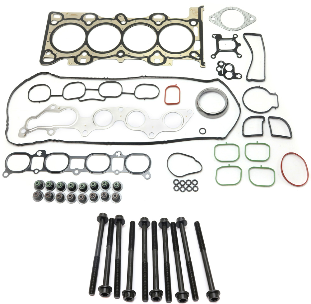 AM MAZDA 3-06-13 MAZDA 6-06-08 CYLINDER HEAD GASKET 2 pc kit with Cylinder Head Bolt 4 Cyl DOHC 16 Valves SKU KIT 051718-12