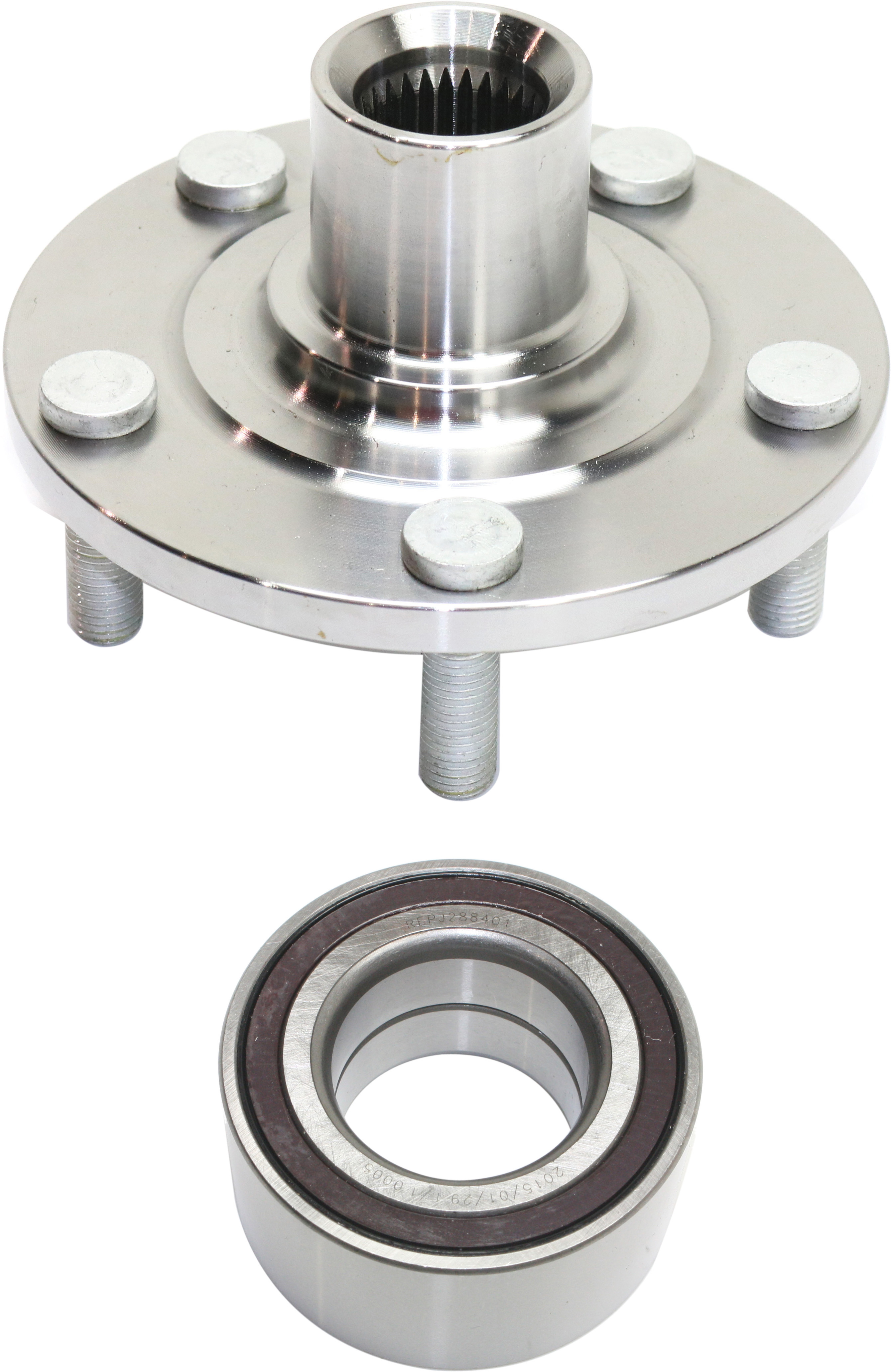 AM LANCER 08-15 OUTLANDER 16-16 FRONT HUB ASSEMBLY RH=LH 2 pc Kit with Wheel Bearing SKU KIT 051817-07