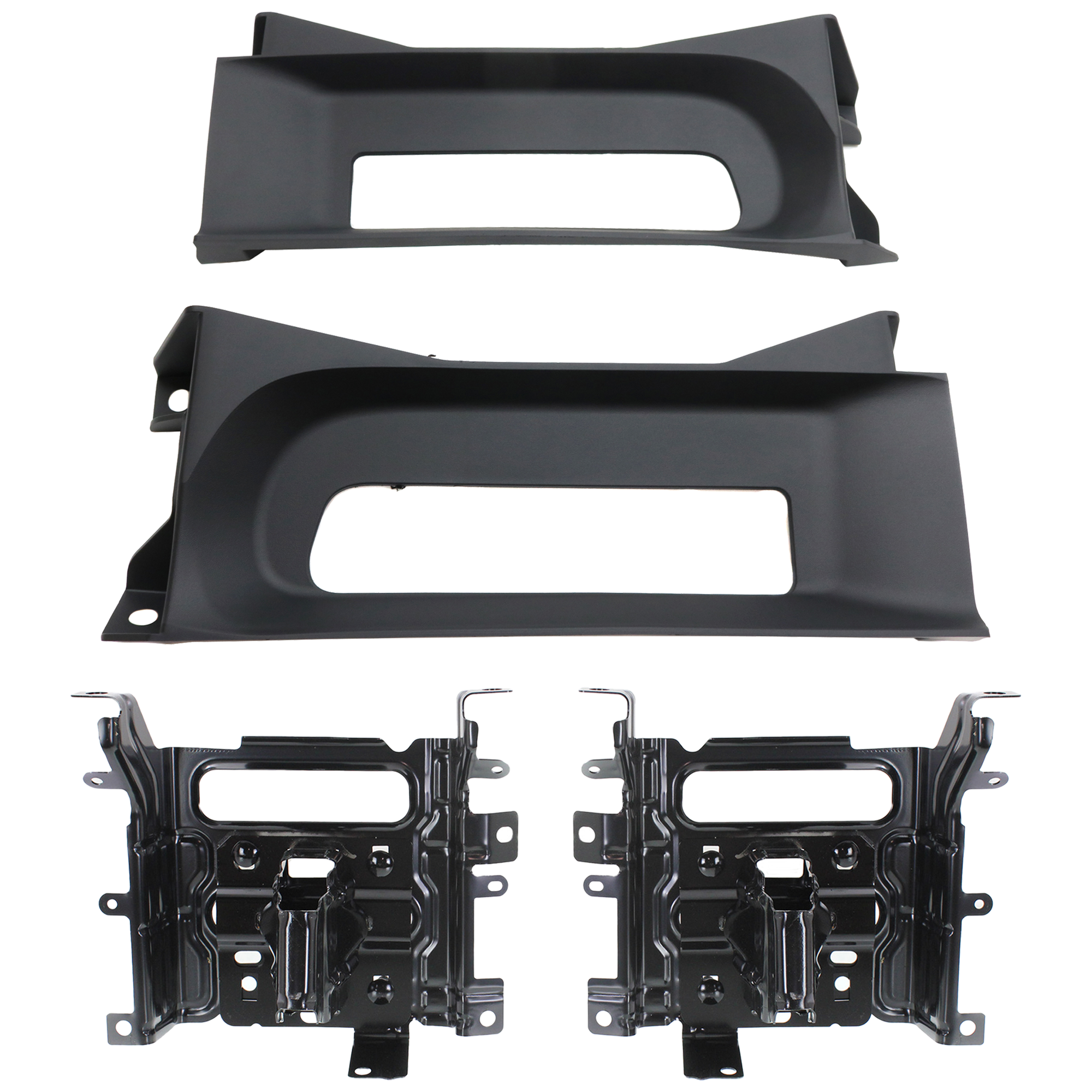 AM RAM 1500-13-18 FRONT BUMPER BRACKET RH AND LH 2 pc kit Bumper Bracket Kit 2 Piece Bumper Type Includes 19-23-1500 Classic with Bumper Trim SKU KIT 051824-03 Partslink CH1061104 CH1037113 OEM 68232485AA 68196982AA