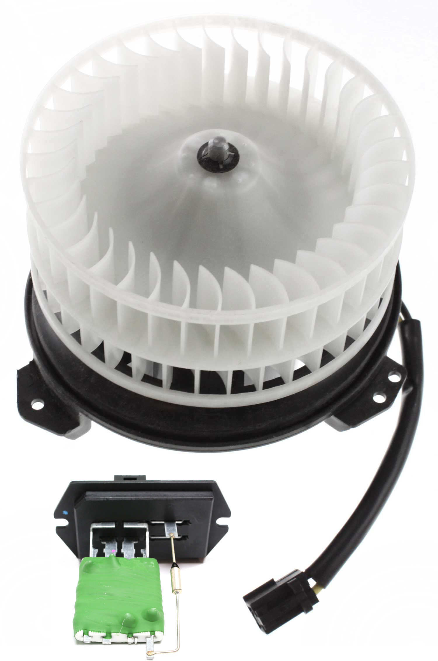AM CARAVAN 02-07 BLOWER MOTOR 2 pc kit Front w Blower Motor Resistor w Manual Temperature Control SKU KIT 051917-09 OEM 4885475AC 13000-20284-973022-9