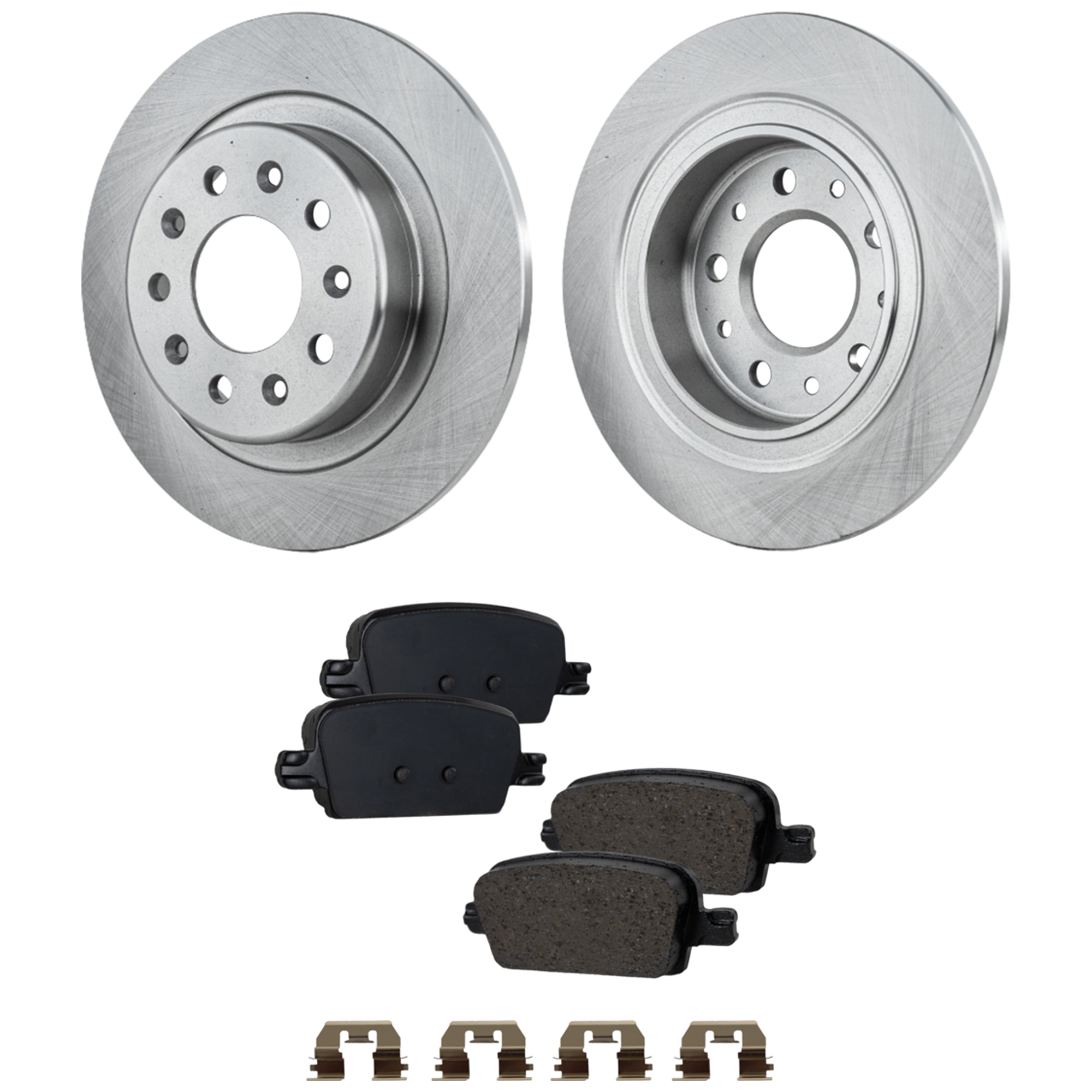 AM MALIBU 16-20 REAR BRAKE DISC AND PAD KIT 4 pc Kit SKU KIT 051922-03 OEM 13583682-23411909-23498304