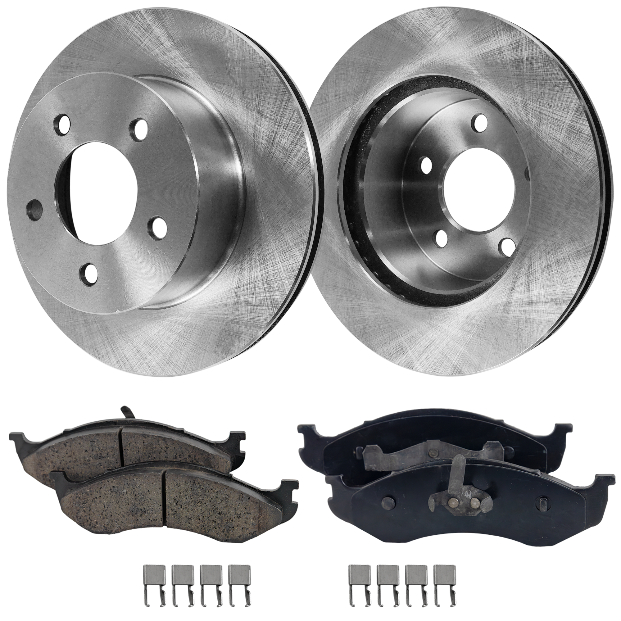 AM CHEROKEE WRANGLER 97-99 GRAND CHEROKEE 97-98 FRONT BRAKE DISC AND PAD KIT 4 pc Kit SKU KIT 051922-15 OEM 52005000-52007710-52008264-520