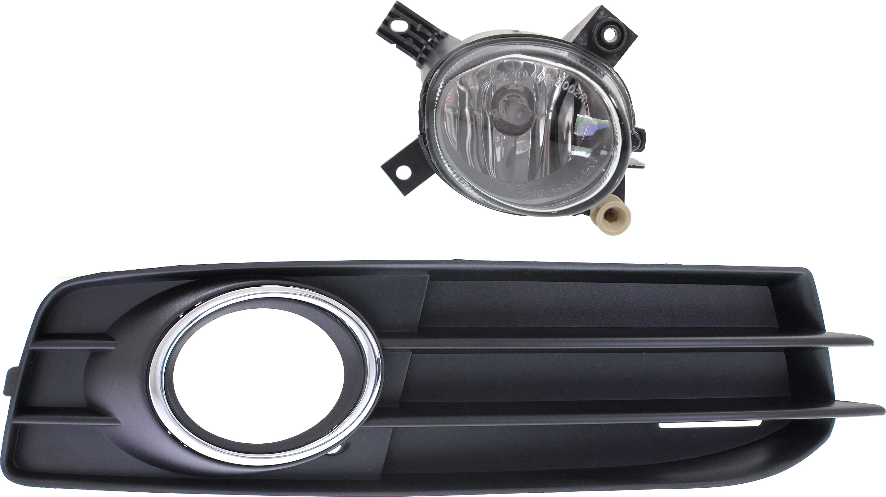 AM A3 A3 QUATTRO 09-13 FOG LAMP RH 2 pc kit Assembly Halogen includes Fog Light Trim SKU KIT 052017-21 Partslink AU2593112 AU1039114 OEM 8E0941700E 8P0807682F9B9