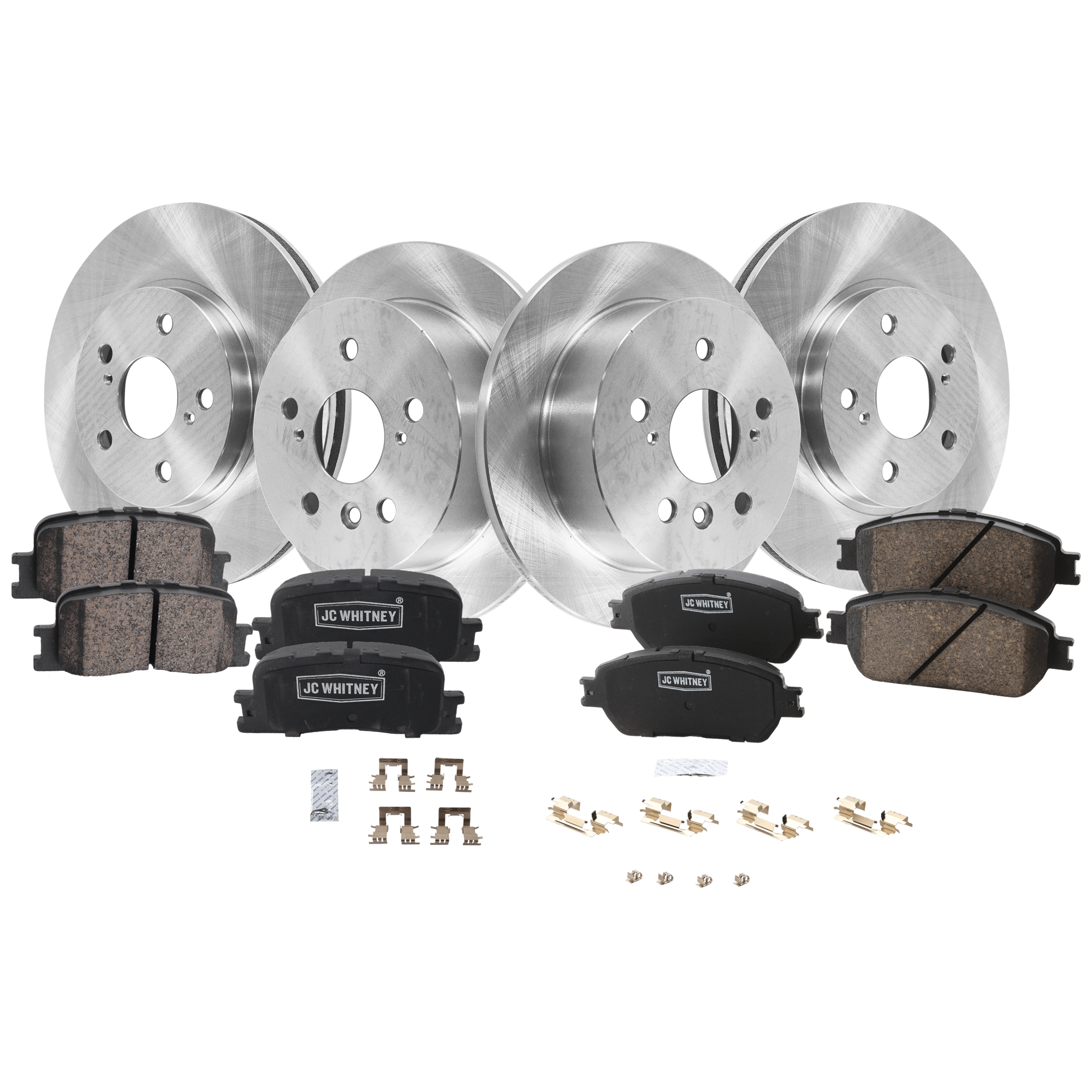 AM CAMRY 05-06 FRONT AND REAR BRAKE DISC AND PAD KIT 4 Wheel Set SKU KIT 052226-383 OEM 4243133100-4243106050-42431060