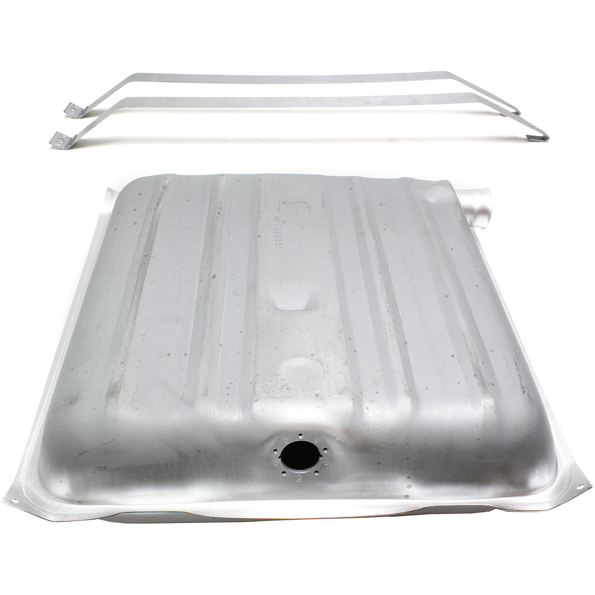 AM BEL AIR 55-56 FUEL TANK 16 gallons 3 pc kit w Fuel Tank Straps SKU KIT 052317-05