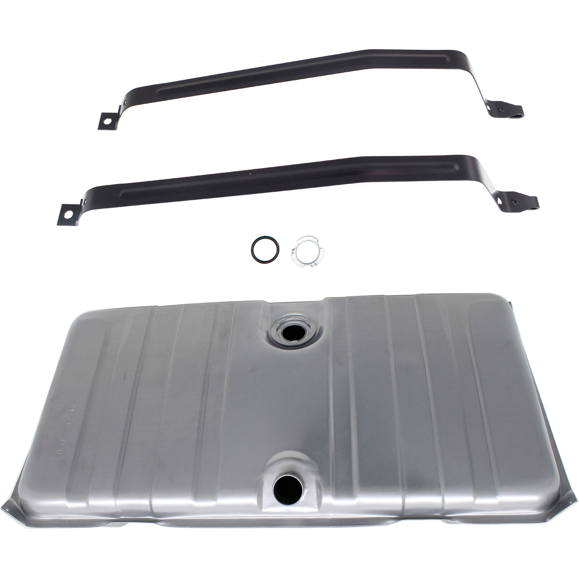 AM CAMARO FIREBIRD 67-68 FUEL TANK 2 pc Kit Galvanized Steel 18 gallons 68 liters w Fuel Tank Straps SKU KIT 052317-11 OEM 3912377