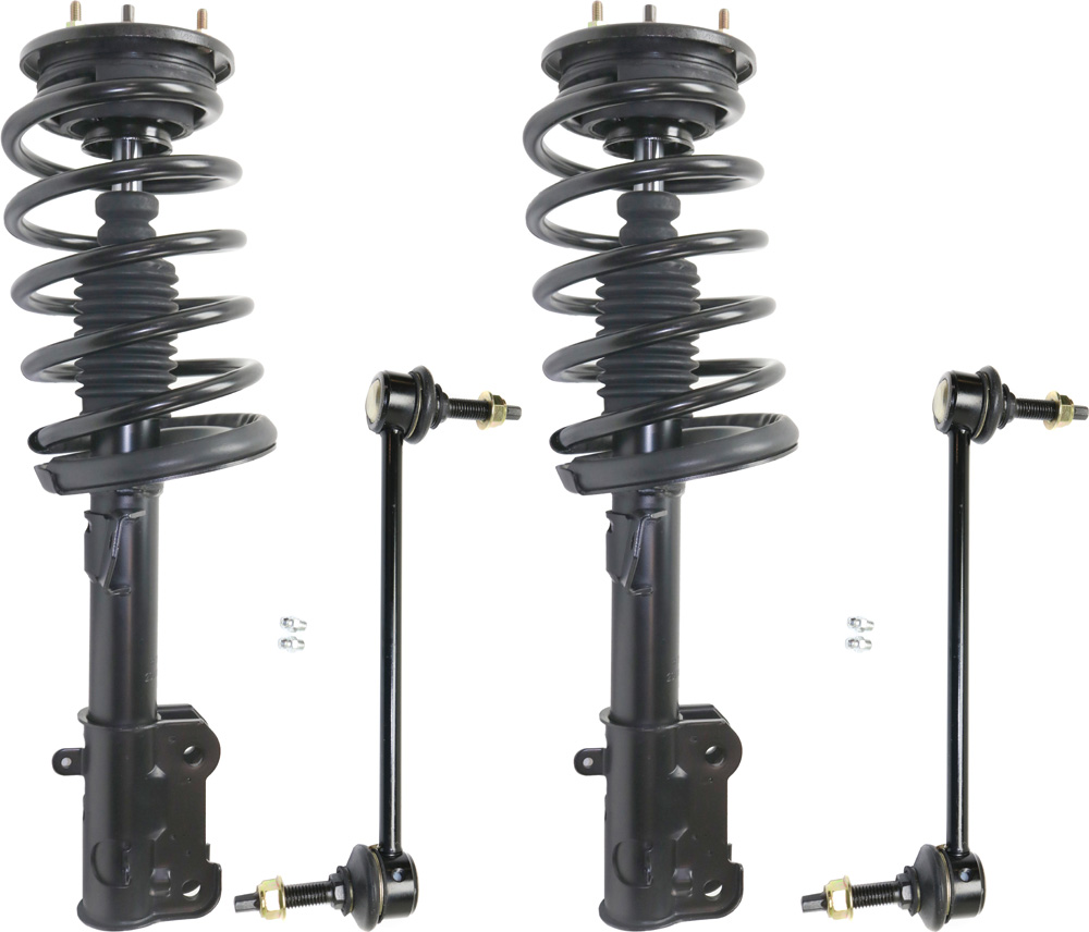 AM MUSTANG 05-10 FRONT SUSPENSION KIT RH AND LH 4 pc Kit with Loaded Struts and Sway Bar Links SKU KIT 052317-40 OEM 172138-182138-811212-1332349-5