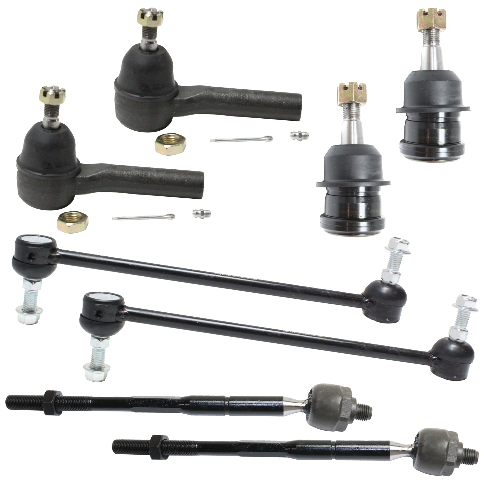 AM TOWN COUNTRY CARAVAN 05-07 FRONT SWAY BAR LINK 8 pc kit with Ball Joint and Tie Rod End SKU KIT 052324 C05 OEM 18189-687000-2652212-4694855-5