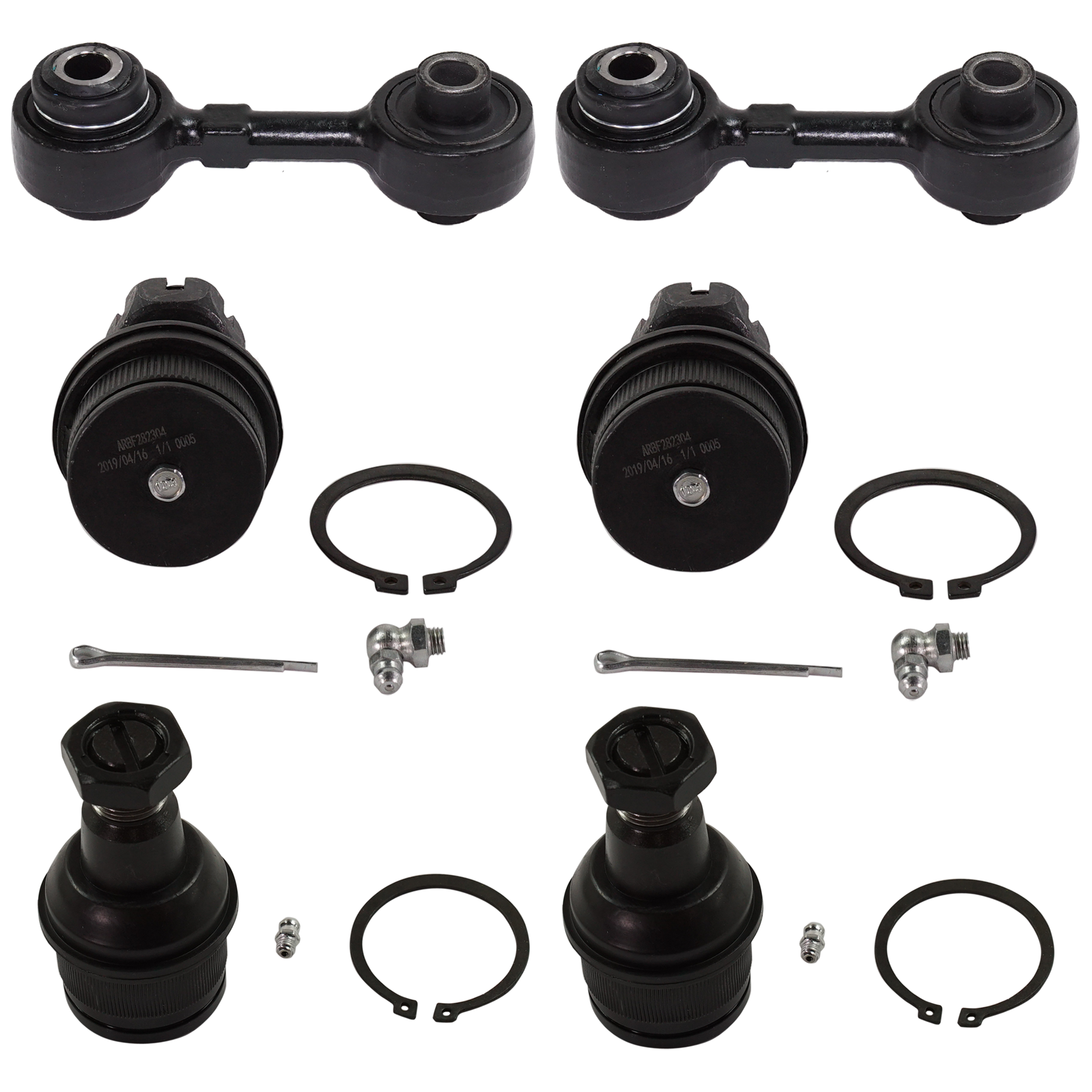 AM F 250 F 350 SUPER DUTY 07-10 FRONT SWAY BAR LINK 6 pc Kit with Ball Joint SKU KIT 052324 C34 OEM 7C3Z5K483A 104149-287003-28700