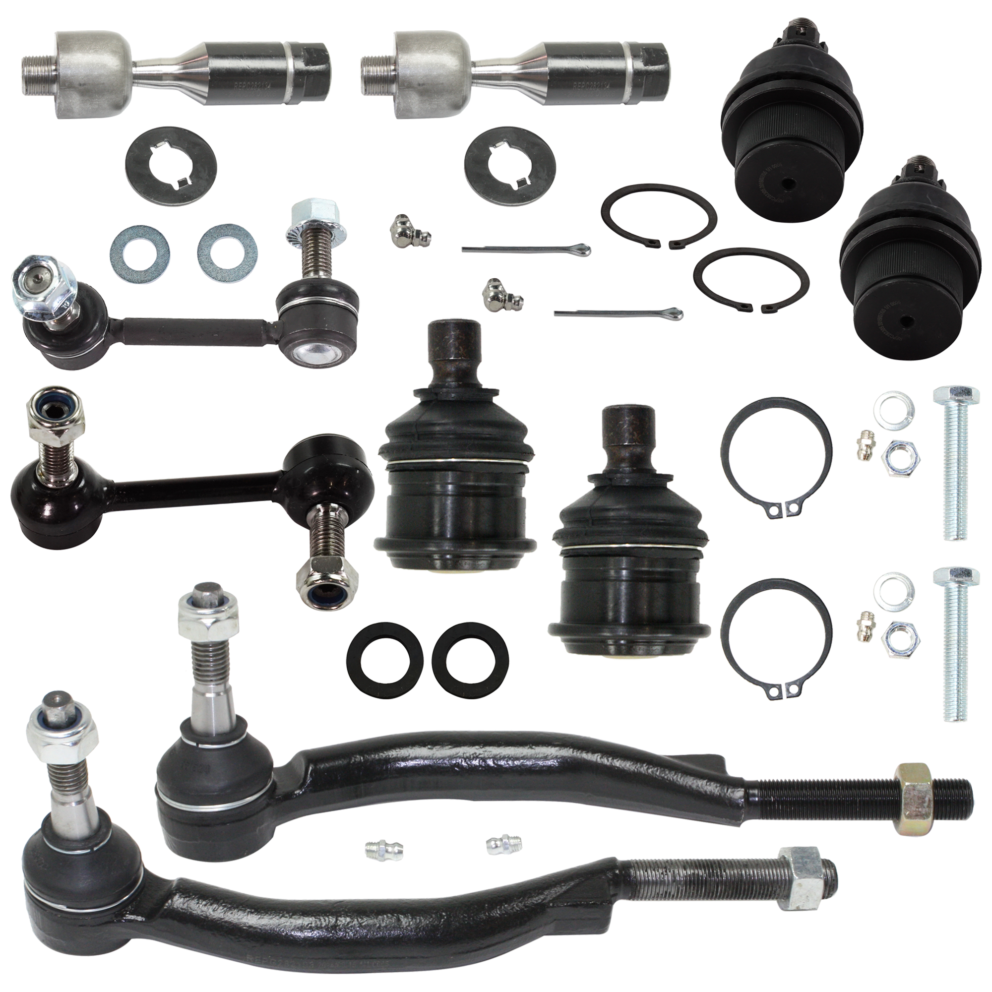 AM ASCENDER 04-08-9-7X 05-09 FRONT TIE ROD END RH AND LH Outer 10 pc kit with Ball Joint and Sway Bar Link SKU KIT 052324 C60 OEM 101-559-826-932-254-000-000-000-000