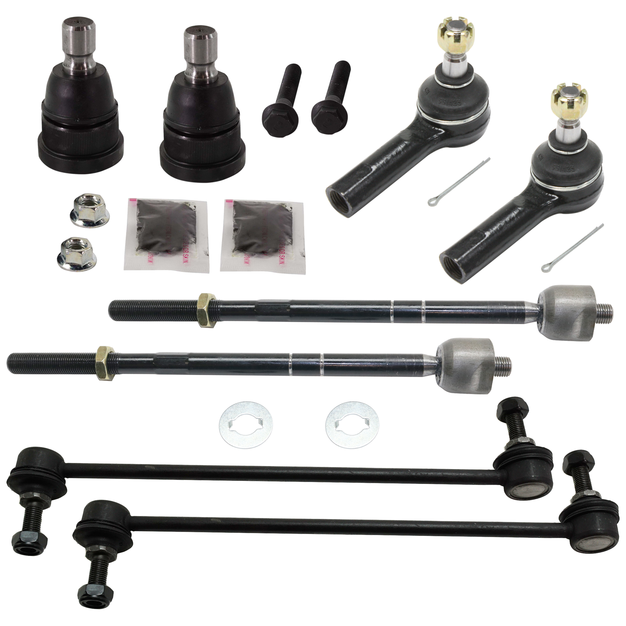 AM ESCAPE TRIBUTE 08-09 FRONT TIE ROD END RH AND LH Inner and Outer 8 pc kit with Ball Joint and Sway Bar Link SKU KIT 052324 C61 OEM 101-519-526-932-092-000-000-000-000