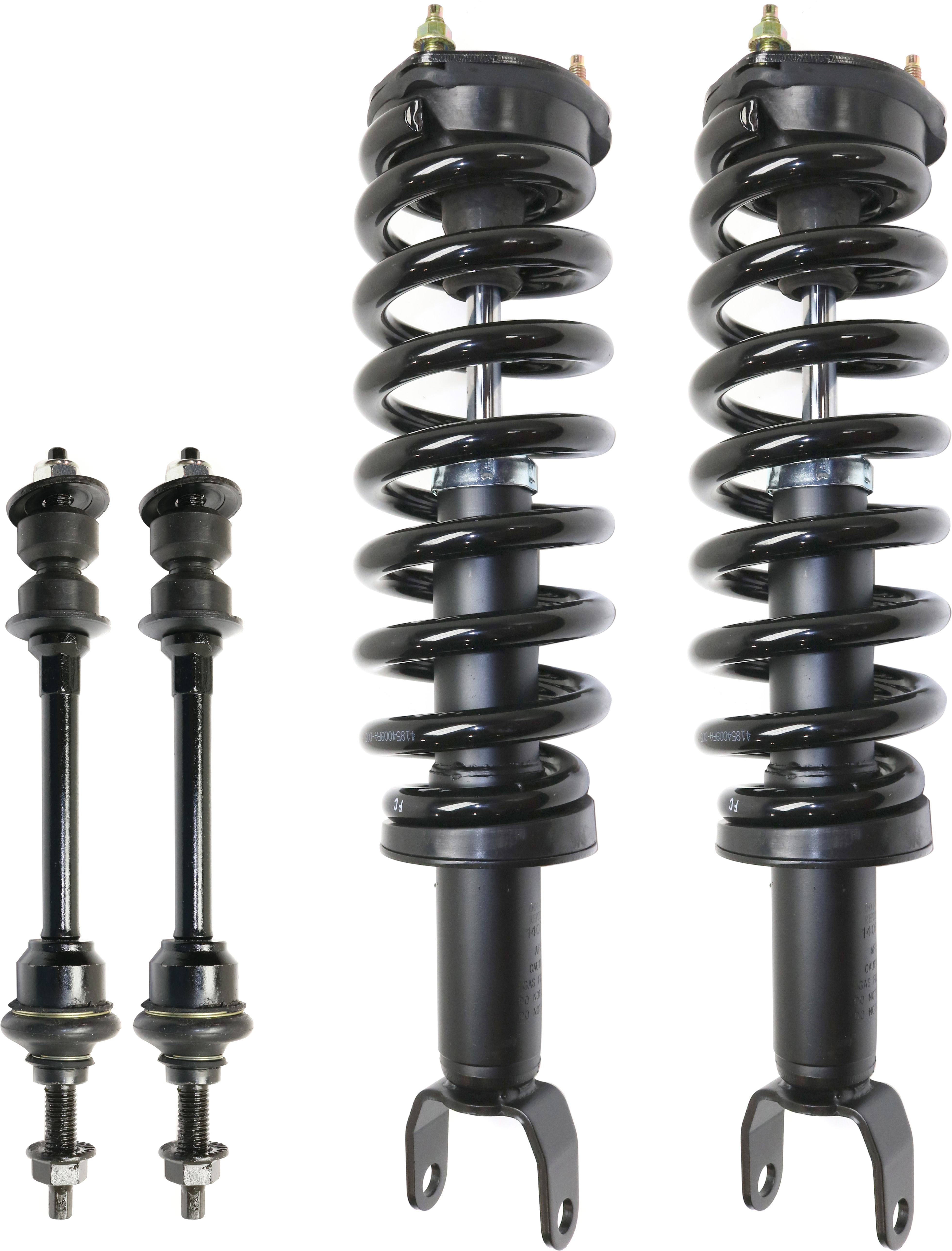 AM RAM 1500 P U 06-08 FRONT SUSPENSION KIT RH AND LH 4 pc Kit with Loaded Struts and Sway Bar Links SKU KIT 052417-02 OEM 52122225AA 52122229AA 5451736