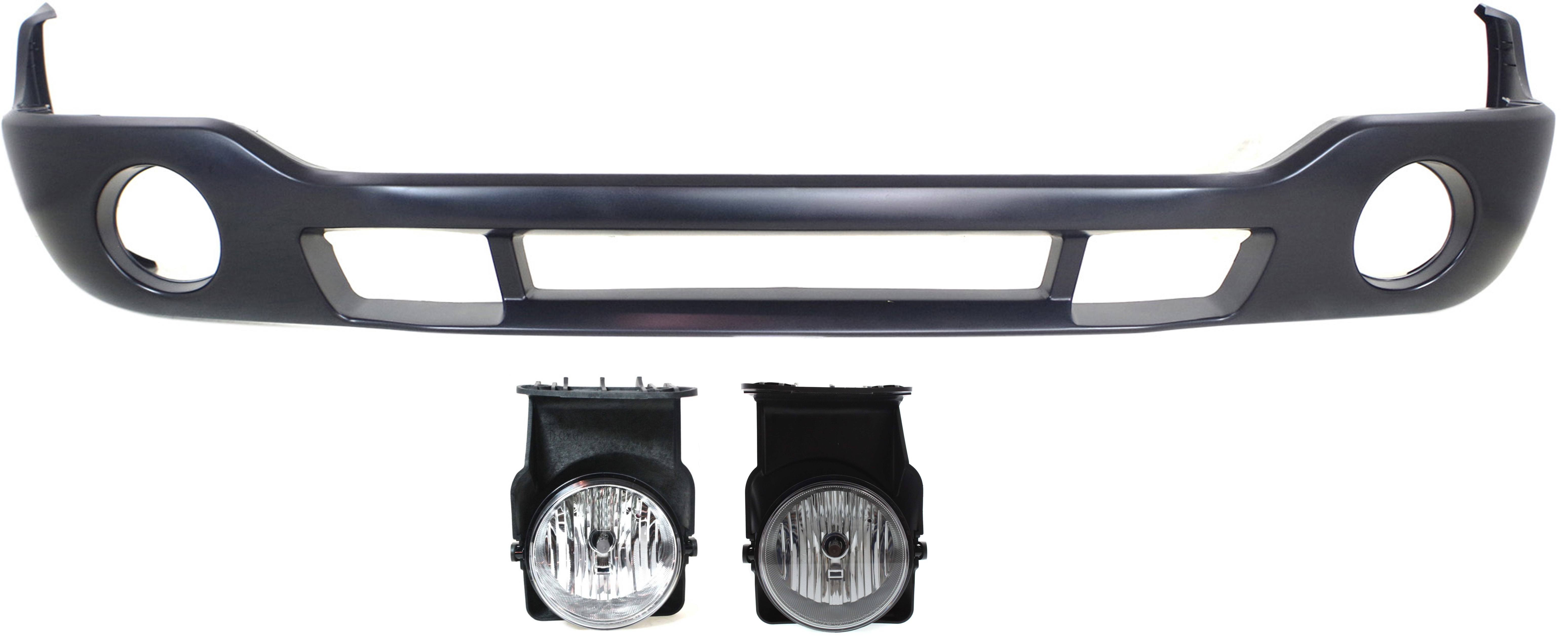 AM GMC C K FULL SIZE PICKUP 05-06 FRONT BUMPER COVER Primed 3 pc Kit with Fog Lights Includes 2007 Classic SKU KIT 052417-08 Partslink GM1000684 GM2593154 GM2592154 OEM 12335963-88979837-15776381-157