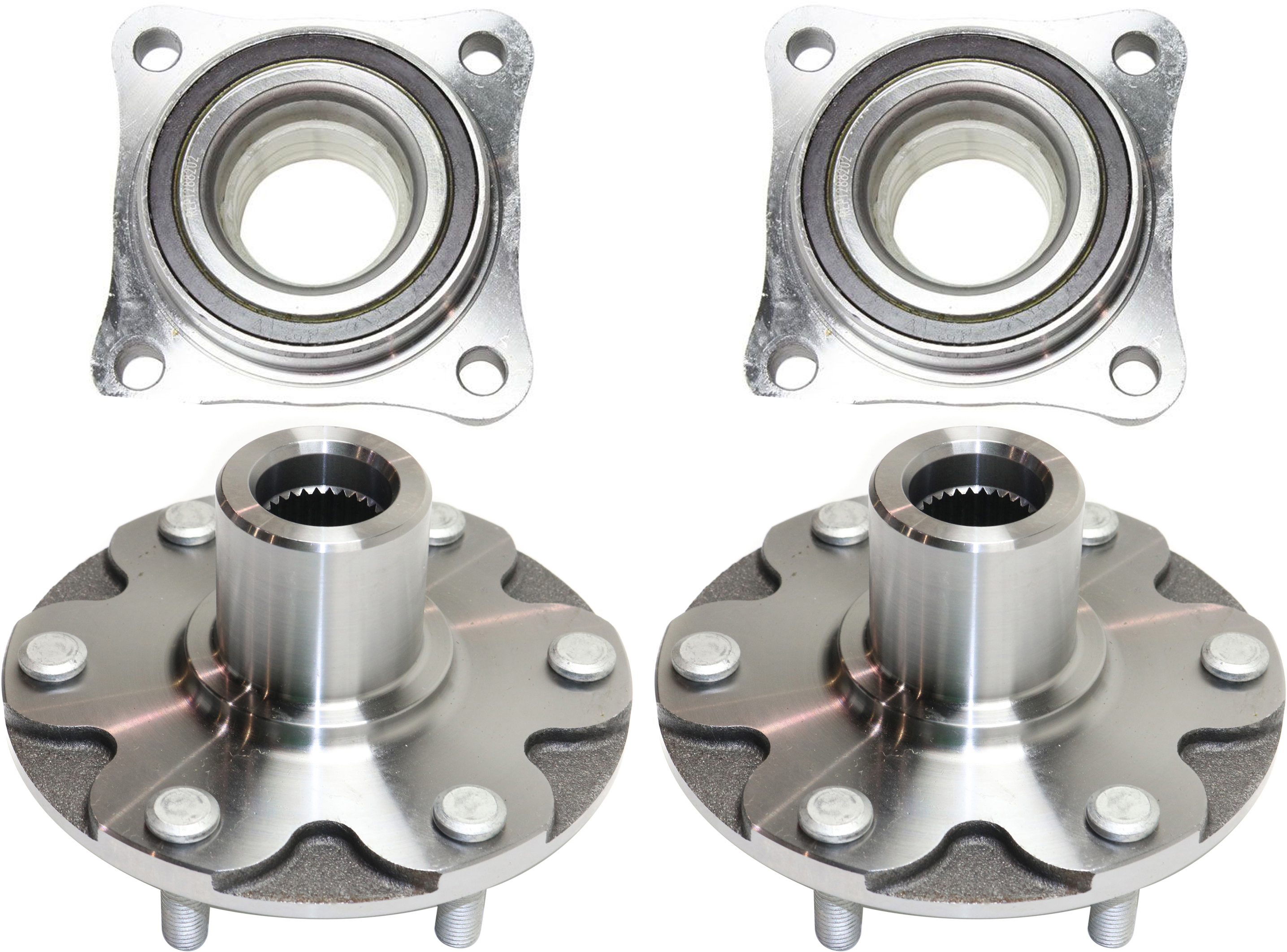 AM TACOMA 05-09 FRONT HUB ASSEMBLY RH AND LH 4 pc Kit with Wheel Bearings SKU KIT 052417-20 OEM 4350204120-950004B
