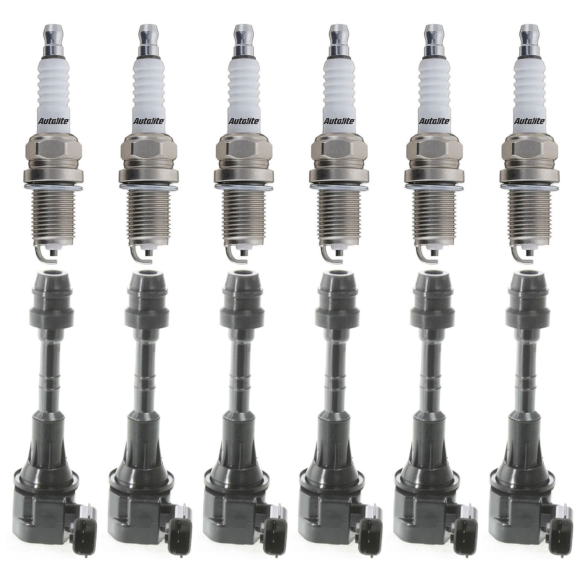 AM MAXIMA 01-01 IGNITION COIL 12 pc Kit 6 Cyl with Spark Plugs SKU KIT 052523-09