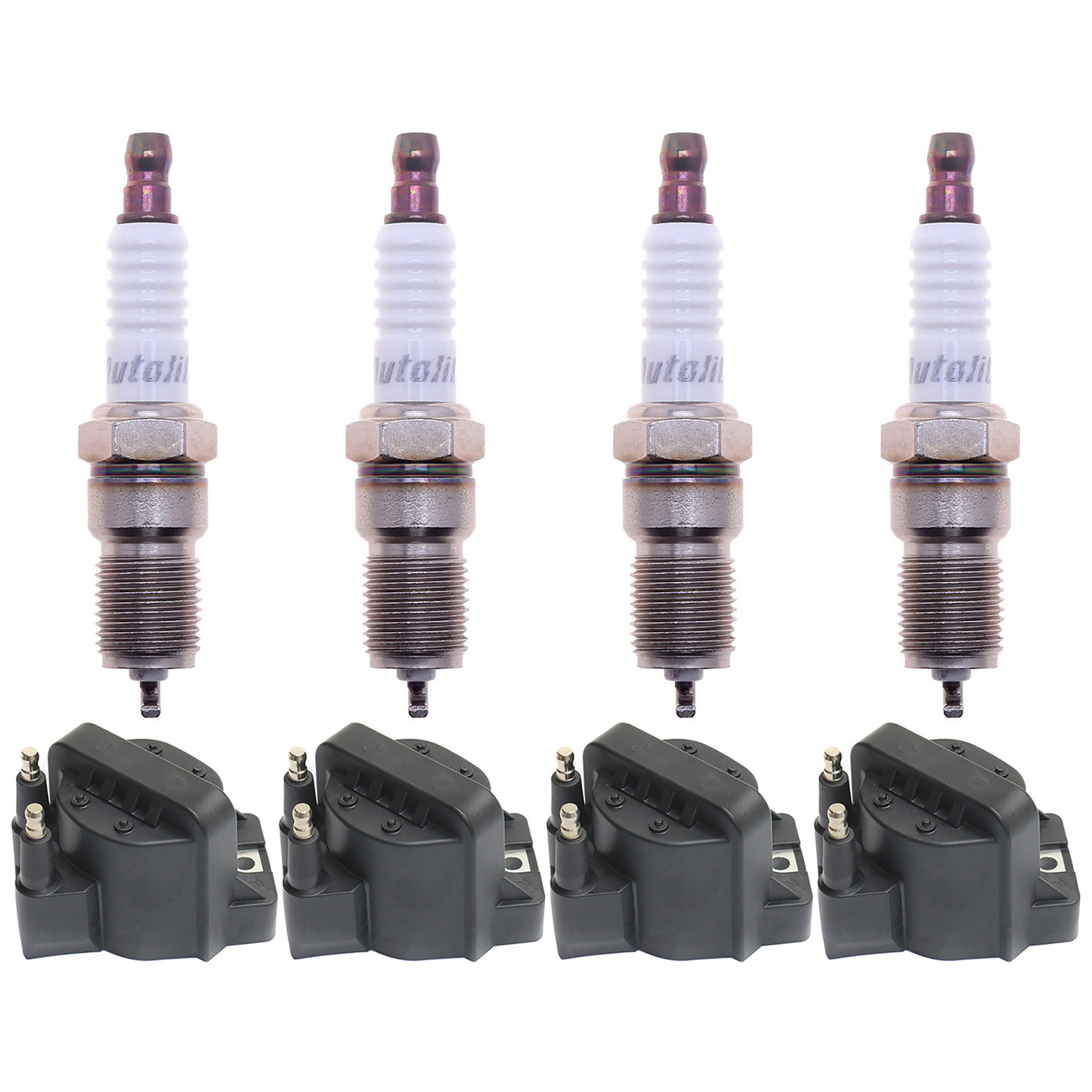 AM S10 SONOMA 98-03 IGNITION COIL 8 pc Kit 4 Cyl with Spark Plugs SKU KIT 052523-41