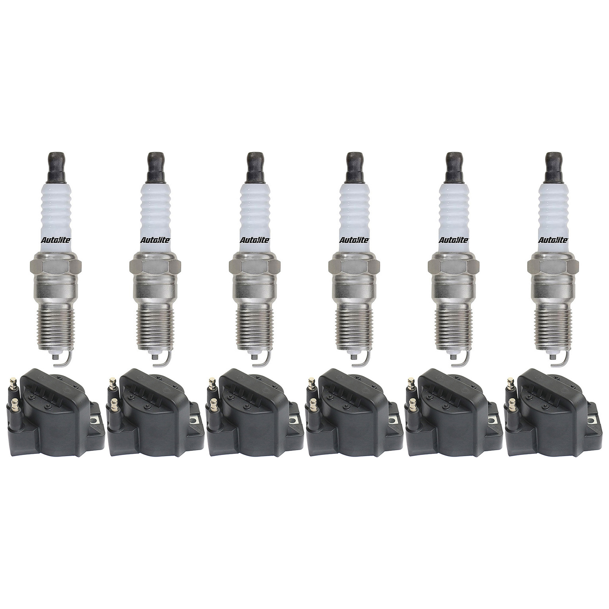 AM GRAND PRIX 89-90 IGNITION COIL AND SPARK PLUG KIT 12 pc Kit 6 Cyl SKU KIT 052523-50