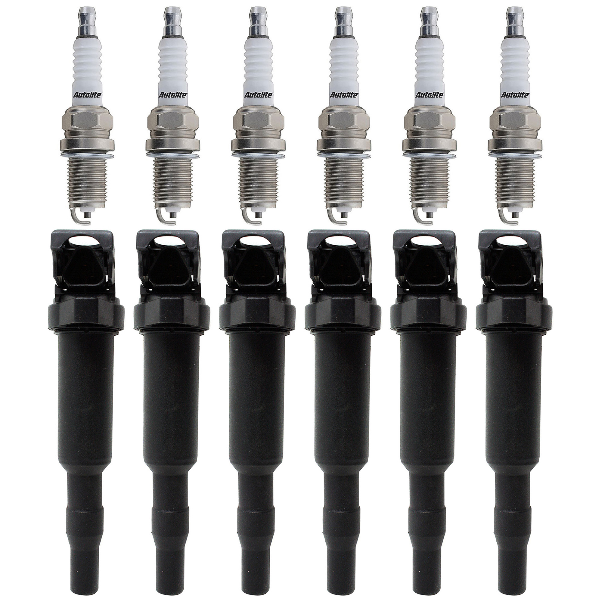 AM 325I 325XI 03-05 IGNITION COIL 12 pc Kit 6 Cyl with Spark Plugs SKU KIT 052523-54