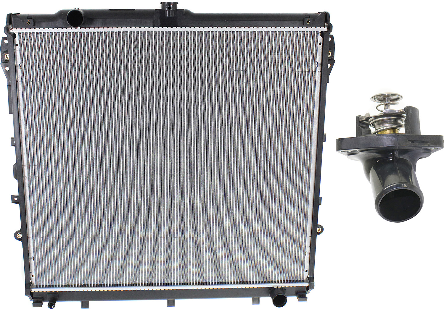 AM TUNDRA 07-20 RADIATOR 2 pc kit 4.6L 5.7L w Thermostat SKU KIT 052623-131 OEM 164000S010-160310S010