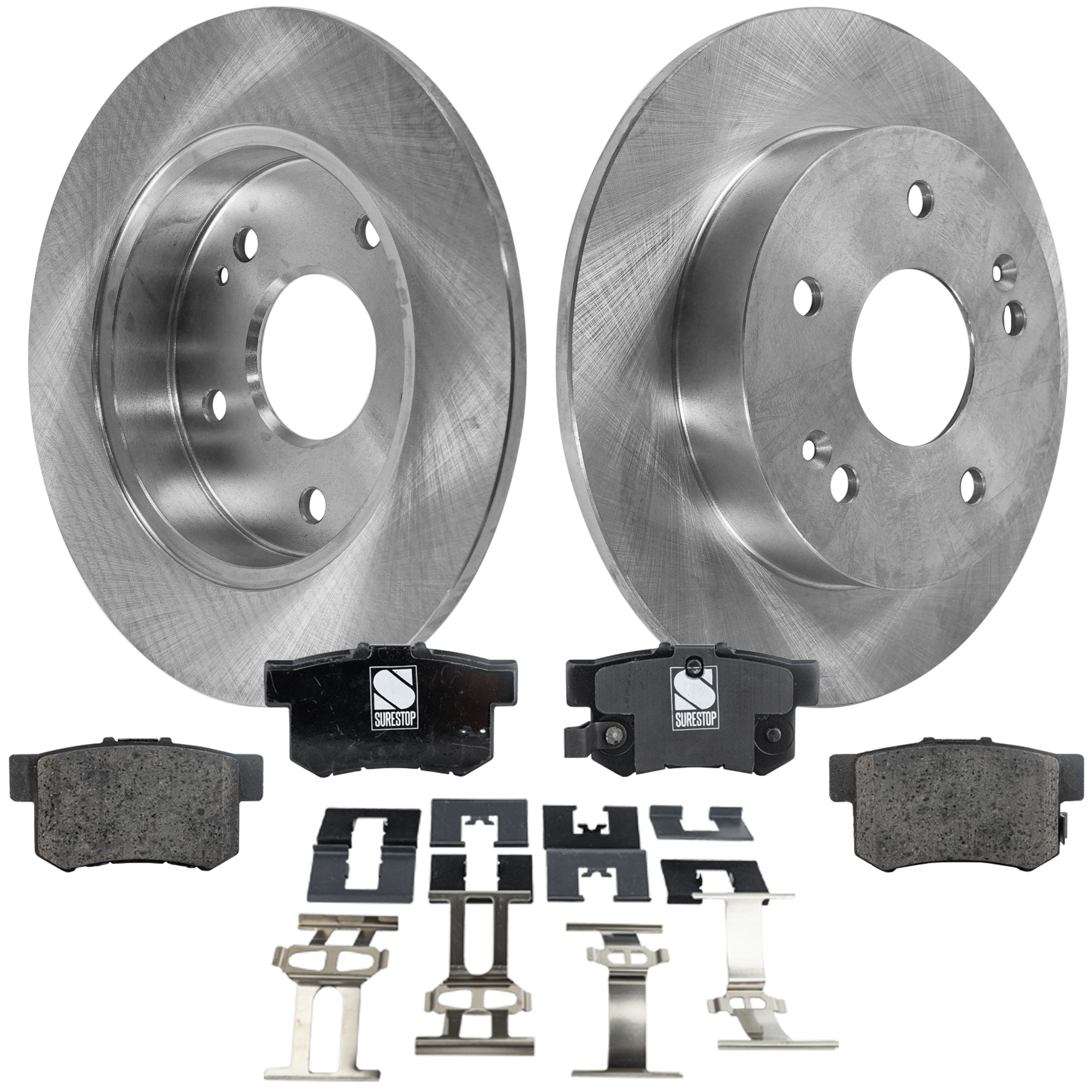AM CIVIC 06-15 ILX 15-15 REAR BRAKE DISC AND PAD KIT 4 pc kit SKU KIT 052721-04 OEM 42510S30A00-43022S2A000-43022S