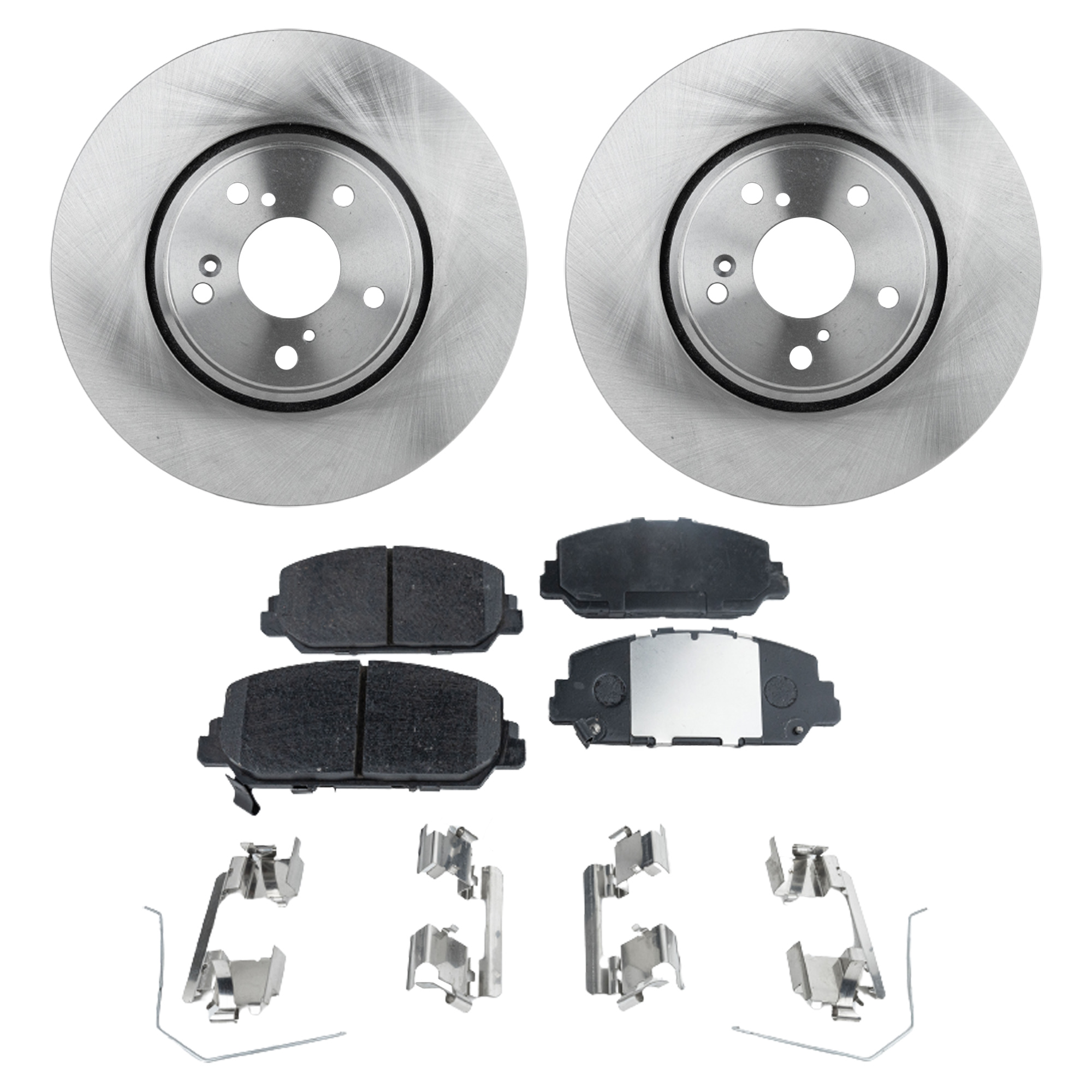 AM ACCORD 16-17 CIVIC 17-20 ILX 17-22 FRONT BRAKE DISC AND PAD KIT 4 pc kit SKU KIT 052721-08 OEM 45251T2FA81-45022T3RA01-45022T