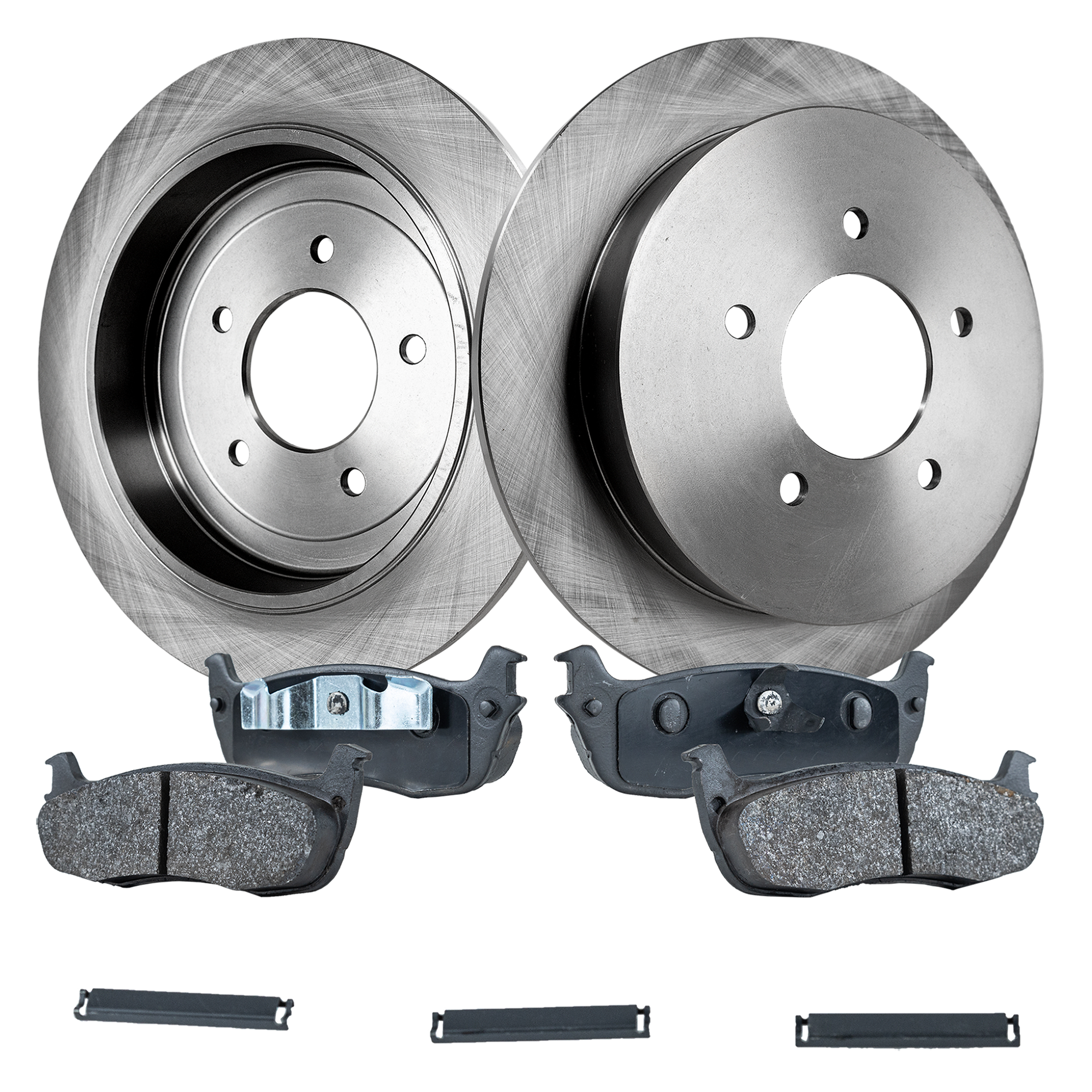 AM EXPEDITION 97-00 REAR BRAKE DISC AND PAD KIT 4 pc kit SKU KIT 052721-155 OEM F75Z2C026BC F75Z2200BA 3W1Z220
