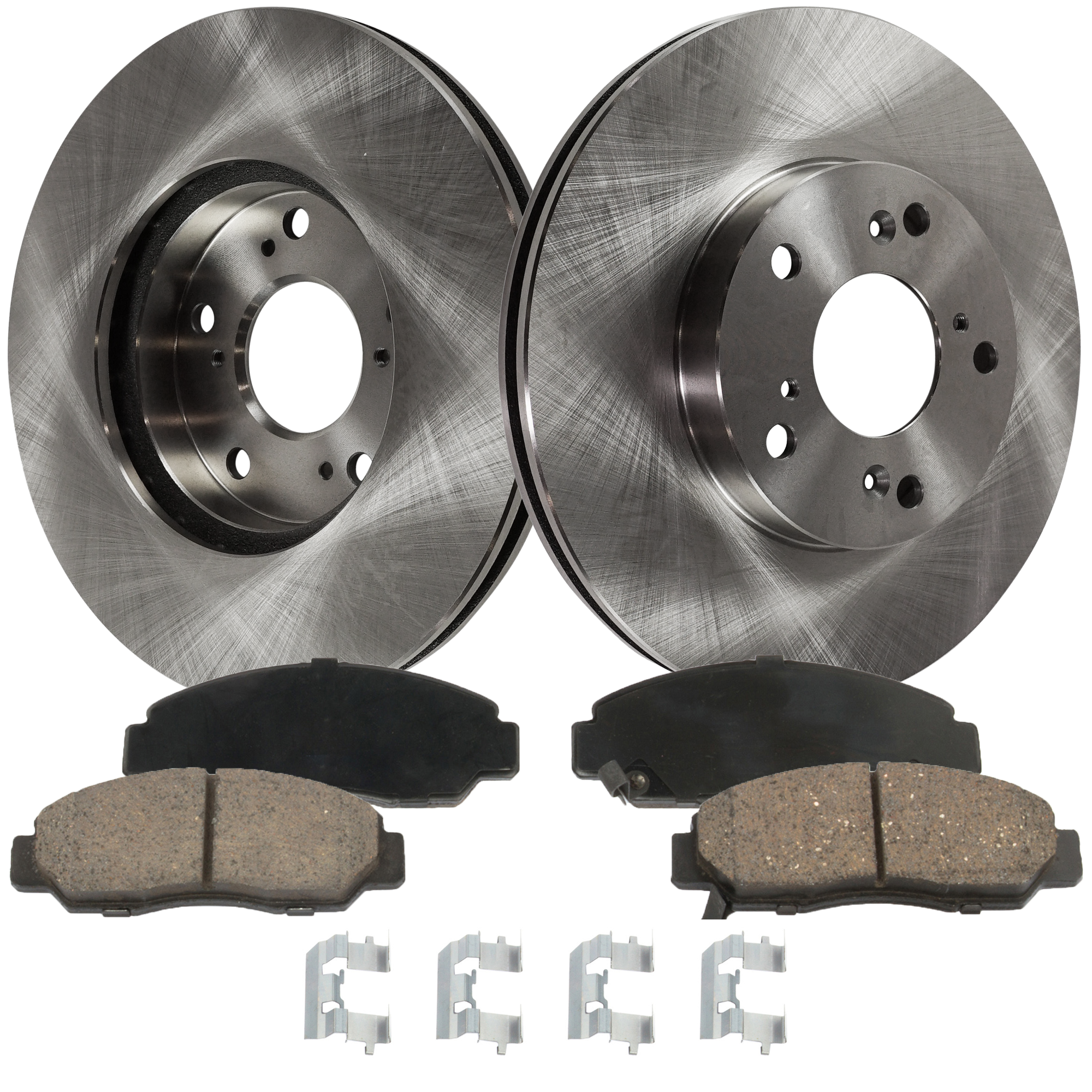 AM ACCORD 03-07 CSX 06-11 FRONT BRAKE DISC AND PAD KIT 2 Wheel Set SKU KIT 052721-168 OEM 45251S87A00-45022SDBA00-45022S