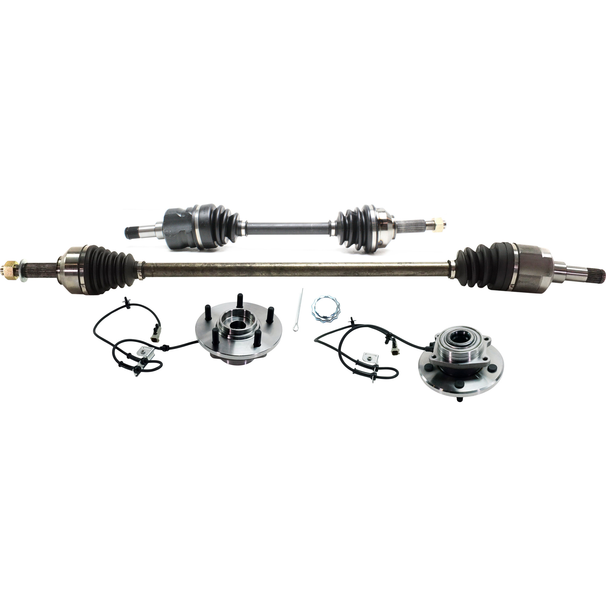 AM PACIFICA 04-06 FRONT SUSPENSION KIT RH AND LH 4 pc kit with Axle Assembly and Wheel Hub SKU KIT 052821-04 OEM 102619-713201-7200349-40263001