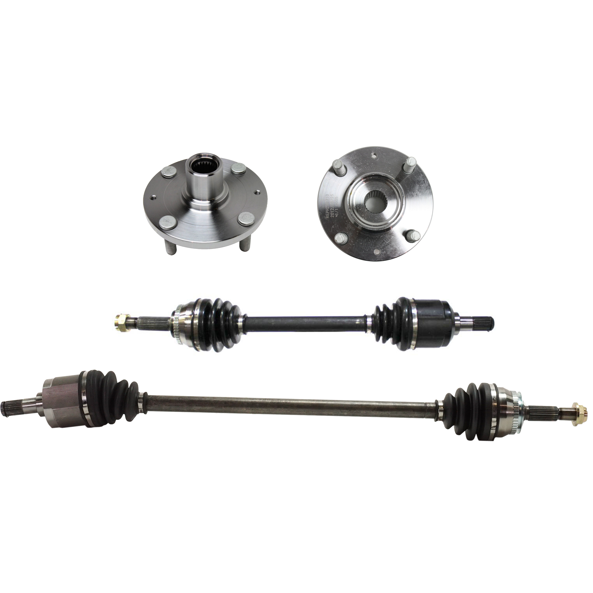 AM ELANTRA 01-06 FRONT SUSPENSION KIT RH AND LH 4 pc kit with Axle Assemblies and Wheel Hubs SKU KIT 052821-17 OEM 517502D003