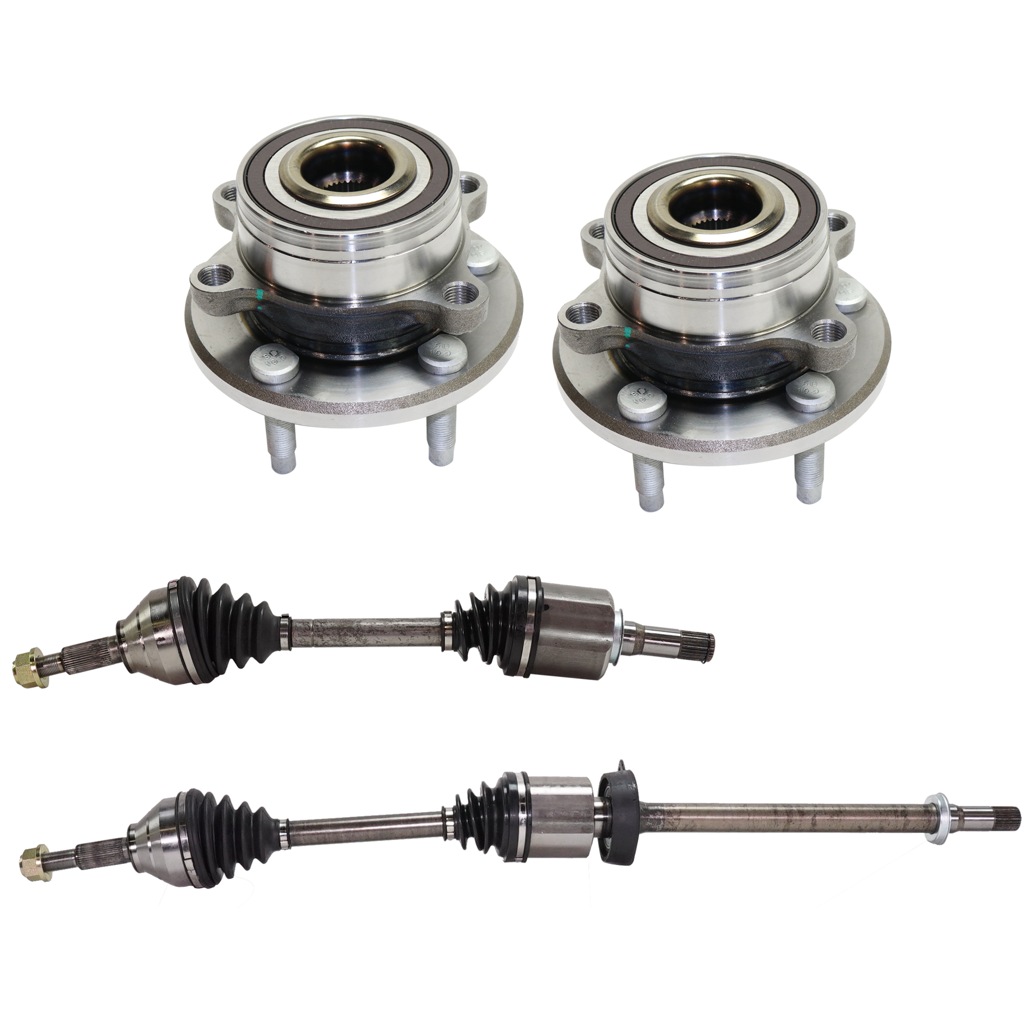 AM EXPLORER 11-14 FRONT AND REAR CV AXLE ASSEMBLY RH AND LH Automatic Transmission 3.5L Engine Front Wheel Drive Primary Design SKU KIT 052821-23 OEM BB532C300AC BB5Z1104A BR930380