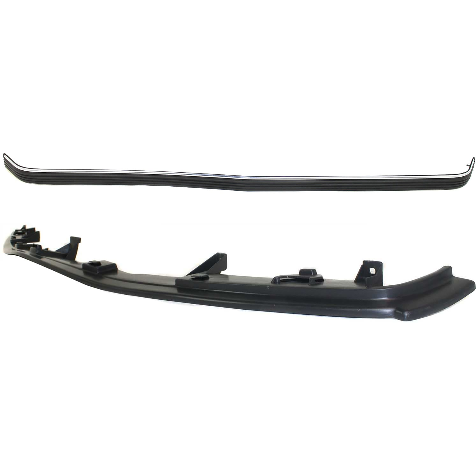 AM C K FULL SIZE PICKUP 94-00 FRONT BUMPER MOLDING RH AND LH 2 pc Kit Impact Strip Plastic Black Chrome 1 pc Type with Bumper Filler SKU KIT 052924 C15 Partslink GM1057127 GM1087180 OEM 15574113-12376285