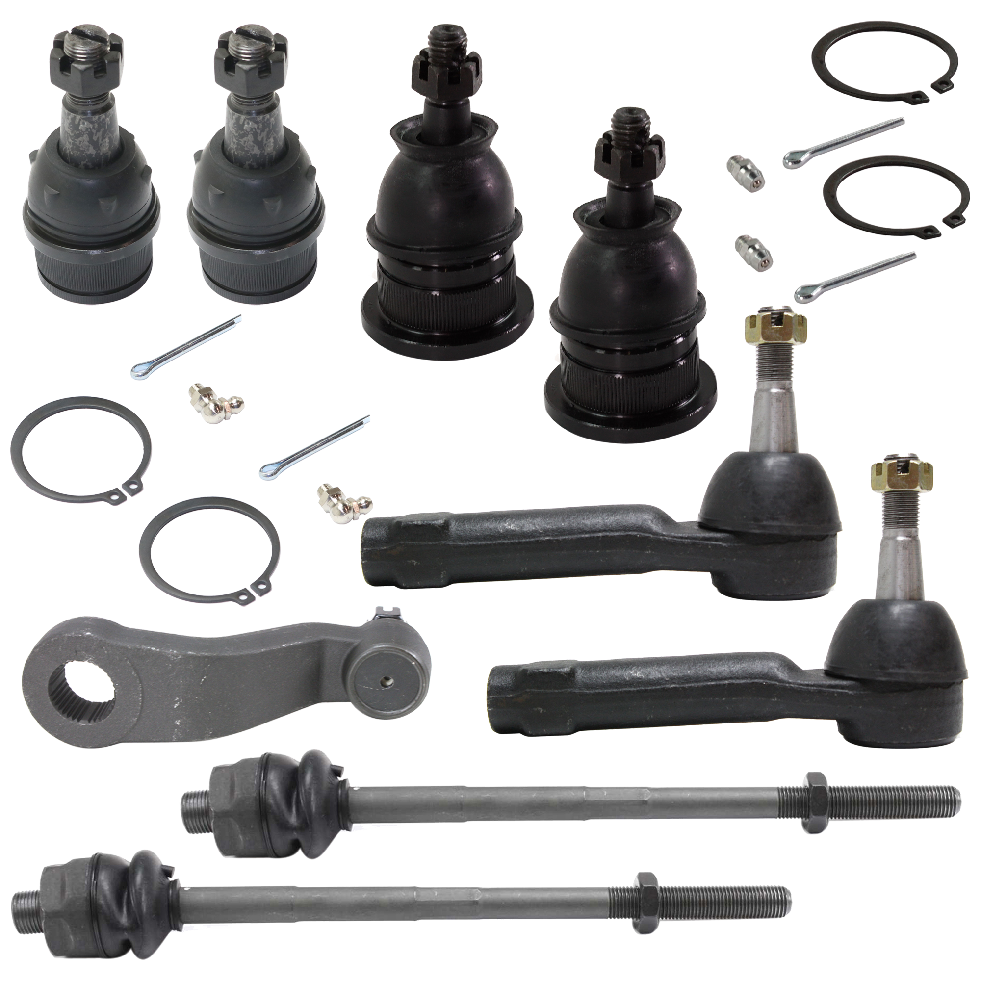 AM SILVERADO 1500 SIERRA 1500-99-06 PITMAN ARM 9 pc kit with Ball Joint and Tie Rod End SKU KIT 052924 C22 OEM 190166-2681673-4451069-1247