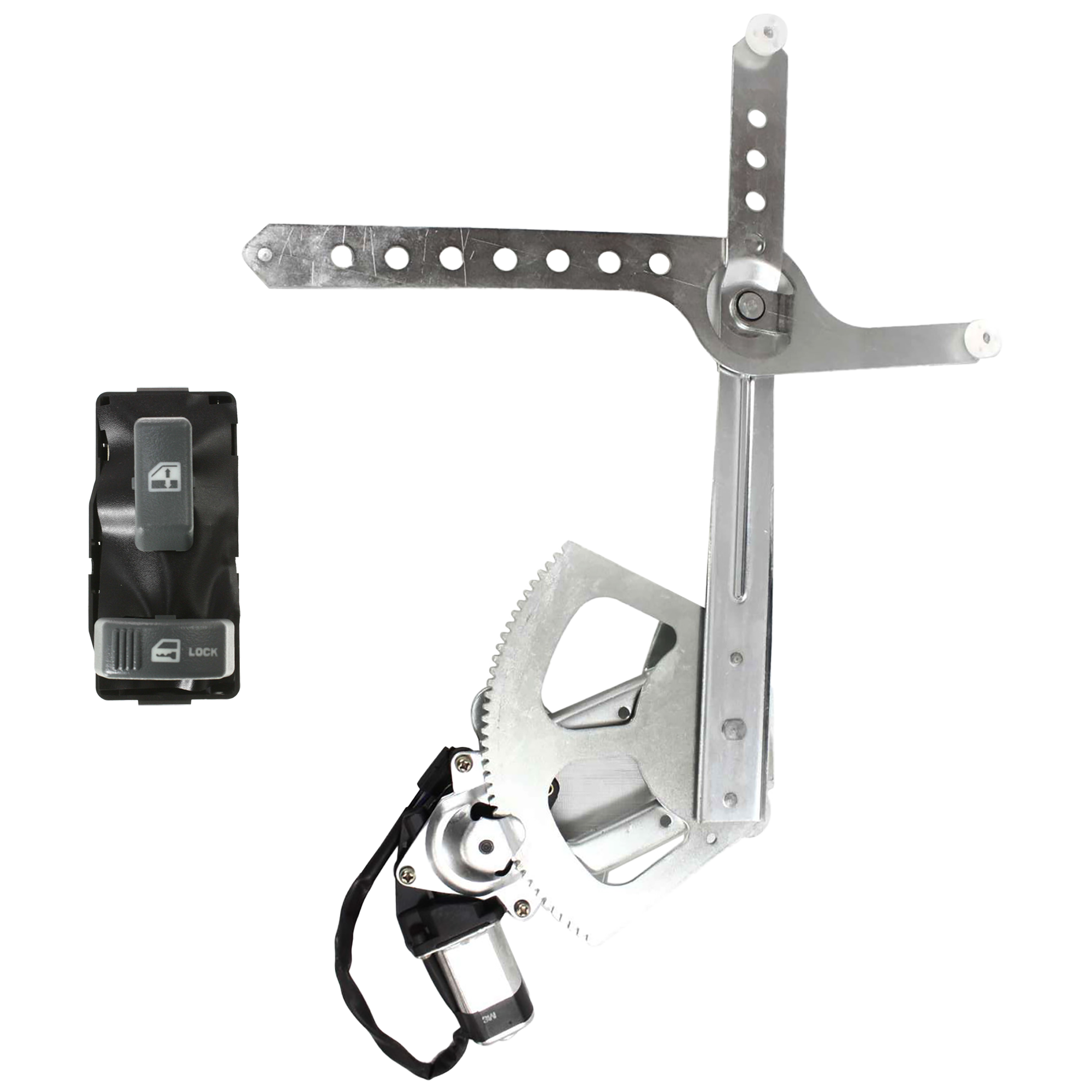 AM C K FULL SIZE PICKUP 95-99 FRONT WINDOW REGULATOR RH 2 pc kit Power w Motor with Window Switch SKU KIT 052924 C25 OEM 22071948-15151362
