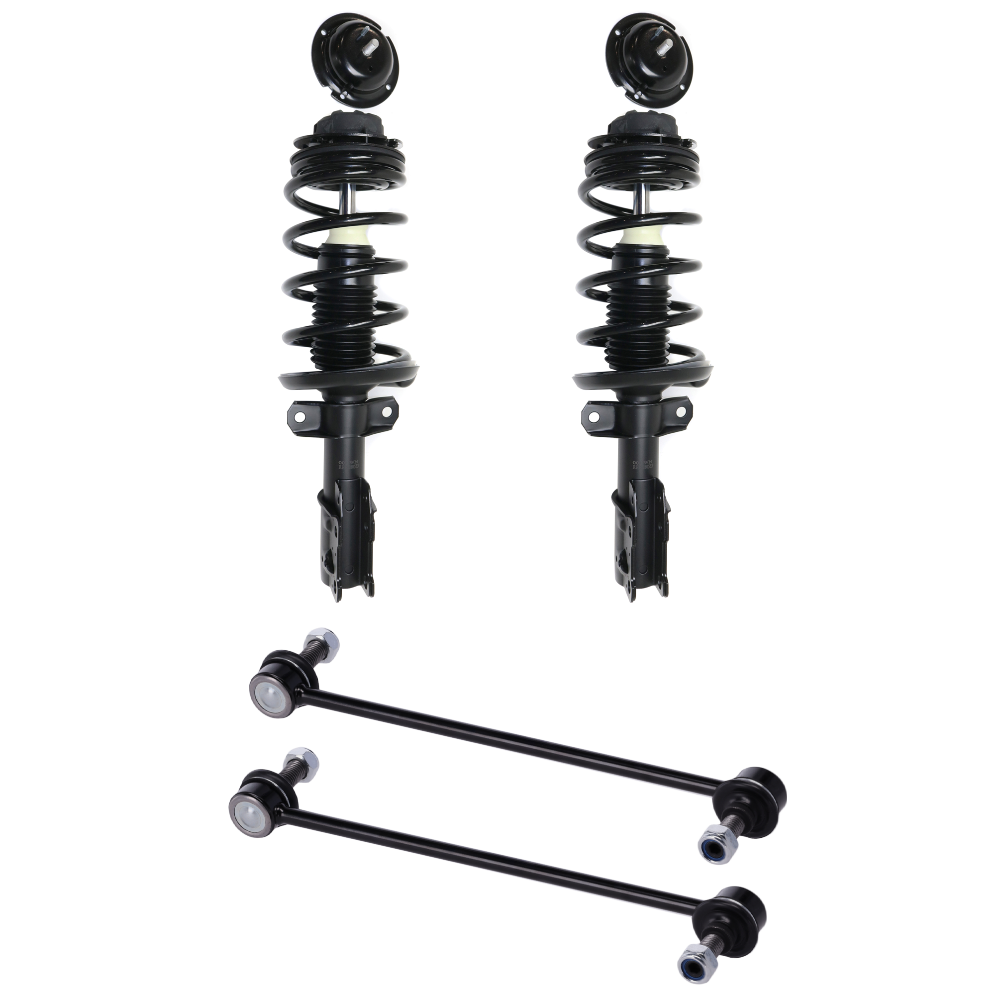 AM ION 03-07 FRONT SUSPENSION KIT 4 pc Kit with Loaded Struts and Sway Bar Links SKU KIT 053017-02 OEM 172203 G57100 LS3380781B 13332