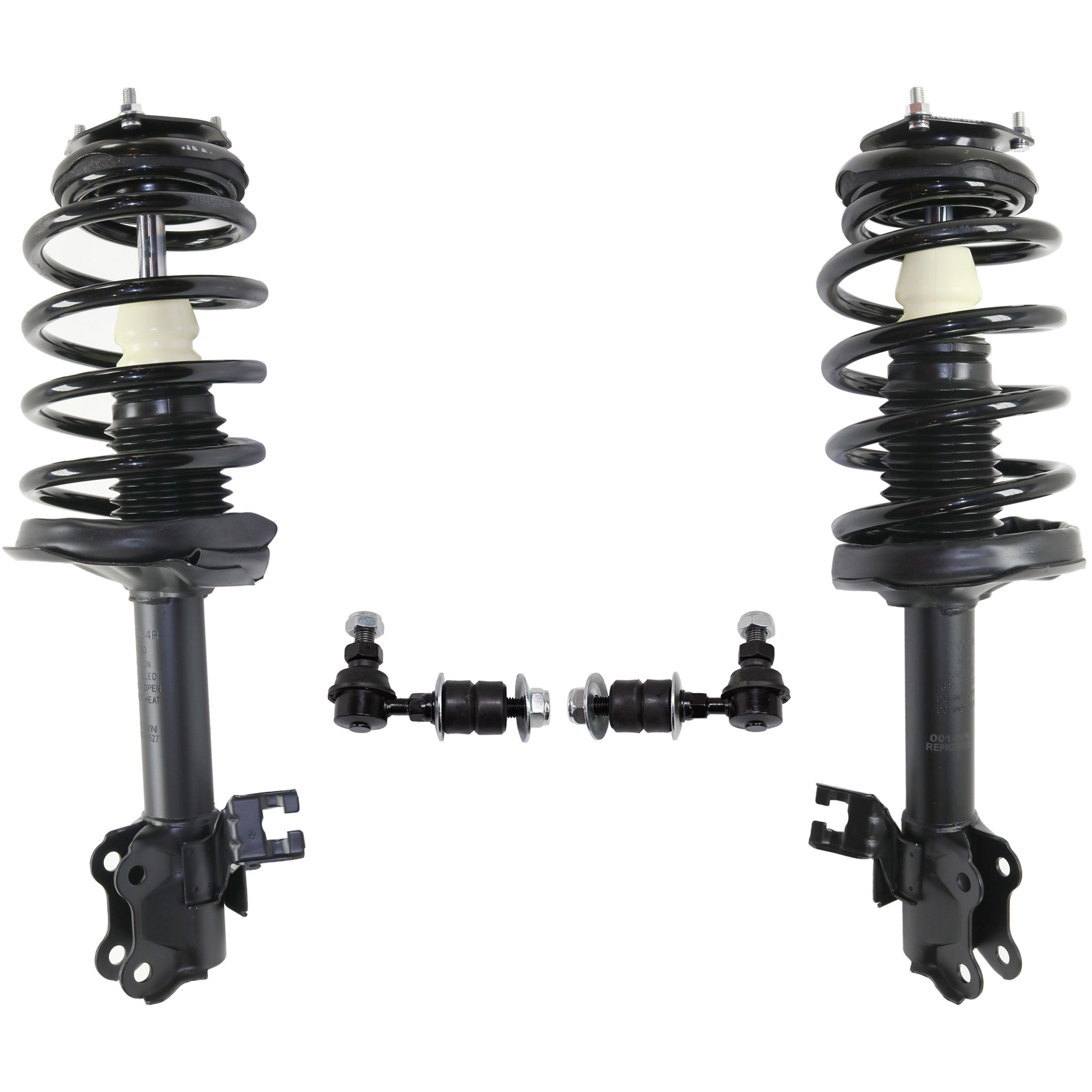 AM SENTRA 02-06 FRONT SUSPENSION KIT 4 pc Kit with Loaded Struts and Sway Bar Links SKU KIT 053017-03 OEM 543024Z028-543034Z026-543034Z0