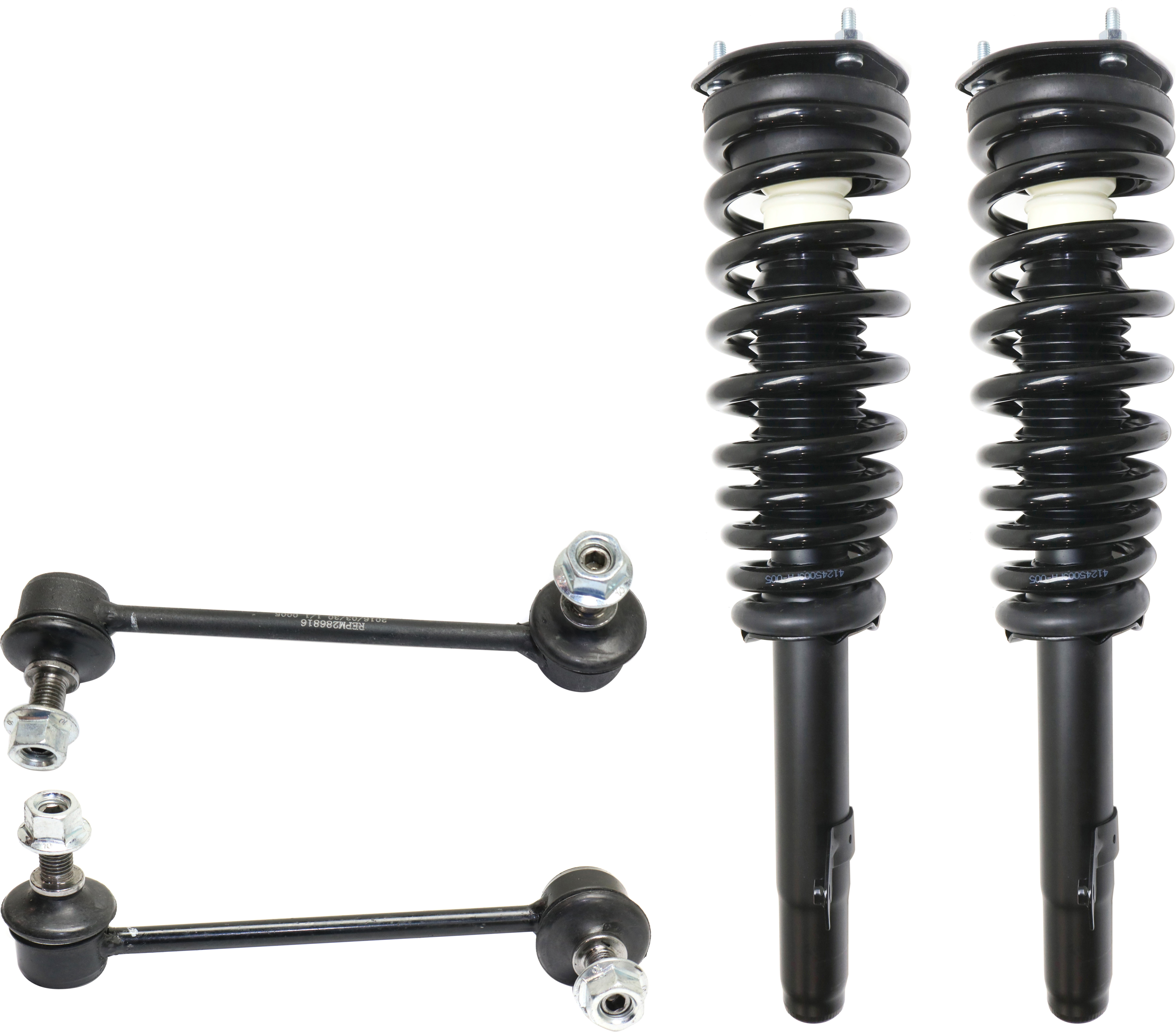 AM FUSION MILAN 06-09 MKZ 07-09 FRONT SUSPENSION KIT RH AND LH 4 pc Kit with Loaded Struts and Sway Bar Links SKU KIT 053017-09 OEM 2701634932-8H6Z18124A ASTL57