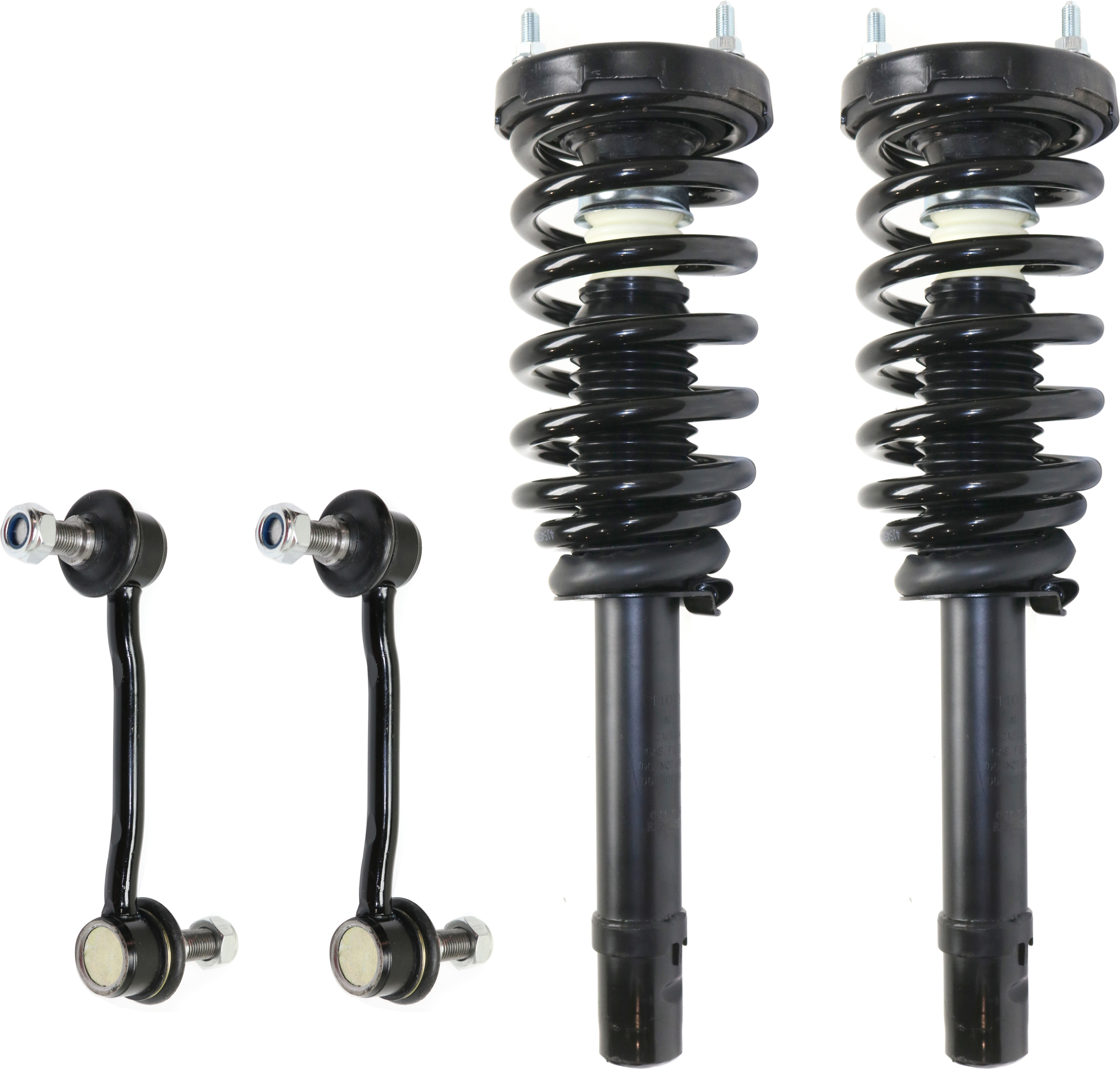 AM AZERA 06-11 SONATA 06-10 FRONT SUSPENSION KIT RH AND LH 4 pc kit with Loaded Struts and Sway Bar Links SKU KIT 053017-12 OEM 546113K051-553113K051-1015348