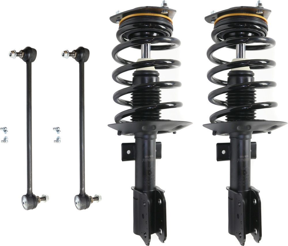 AM MONTANA 05-09 FRONT SUSPENSION KIT RH AND LH 4 pc kit with Loaded Struts and Sway Bar Links SKU KIT 053017-13 OEM 10367358-15216493-1015640-1880