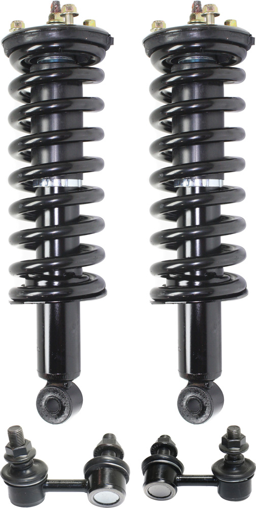 AM EQUATOR 09-12 XTERRA 05-15 FRONT SUSPENSION KIT RH AND LH 4 pc Kit with Loaded Struts and Sway Bar Links SKU KIT 053018-02 OEM 56110EA025-56110EA026-1015098