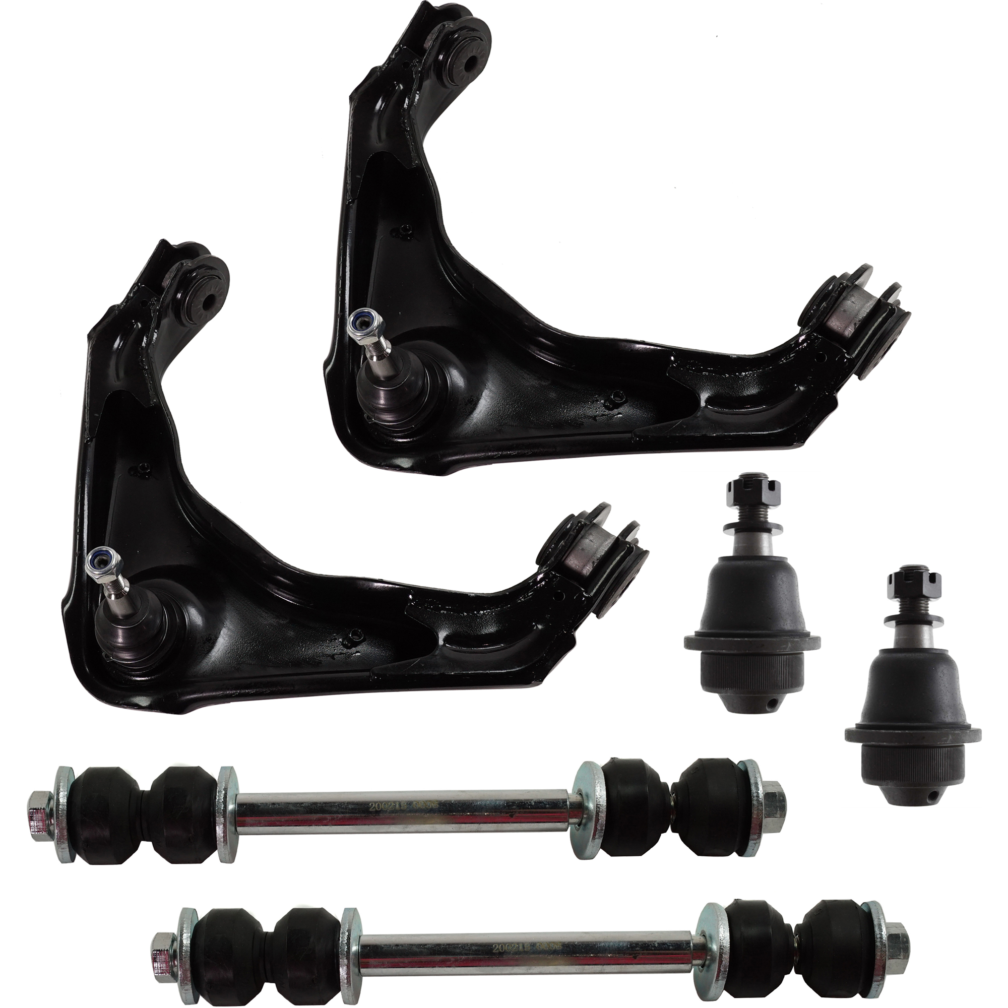 AM SILVERADO SIERRA 2500-99-10 FRONT CONTROL ARM KIT RH AND LH Upper w ball joint s 6 pc Kit with Ball Joint and Sway Bar Link SKU KIT 053018-12 OEM 114327-2601529-2601654-5051273