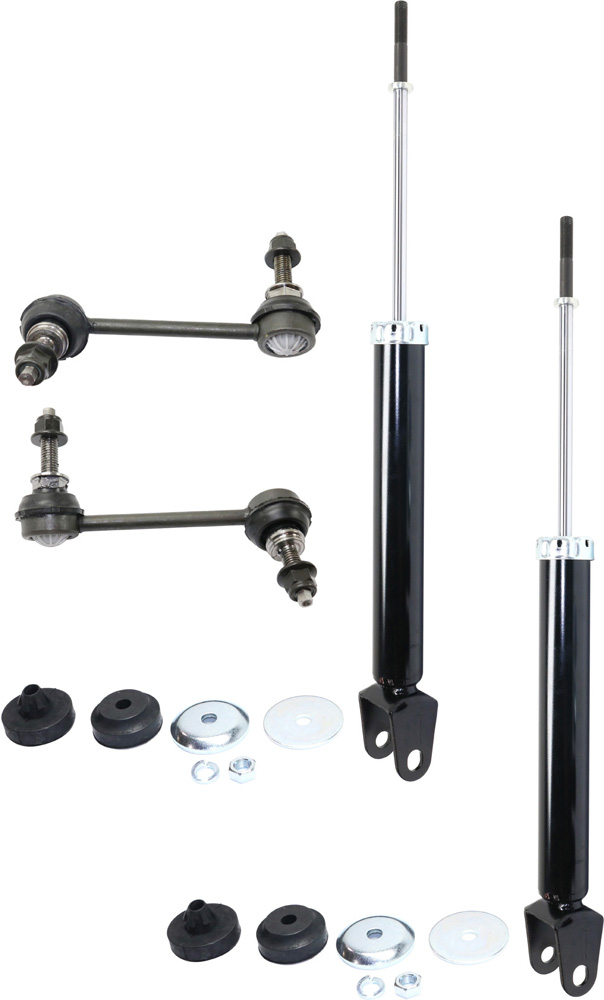 AM FLEX 09-11 TAURUS 10-11 REAR SUSPENSION KIT RH AND LH 4 pc kit with Shock Absorbers and Sway Bar Links SKU KIT 053018-27 OEM 8A8Z18124A CA8Z18125A AA8Z1812