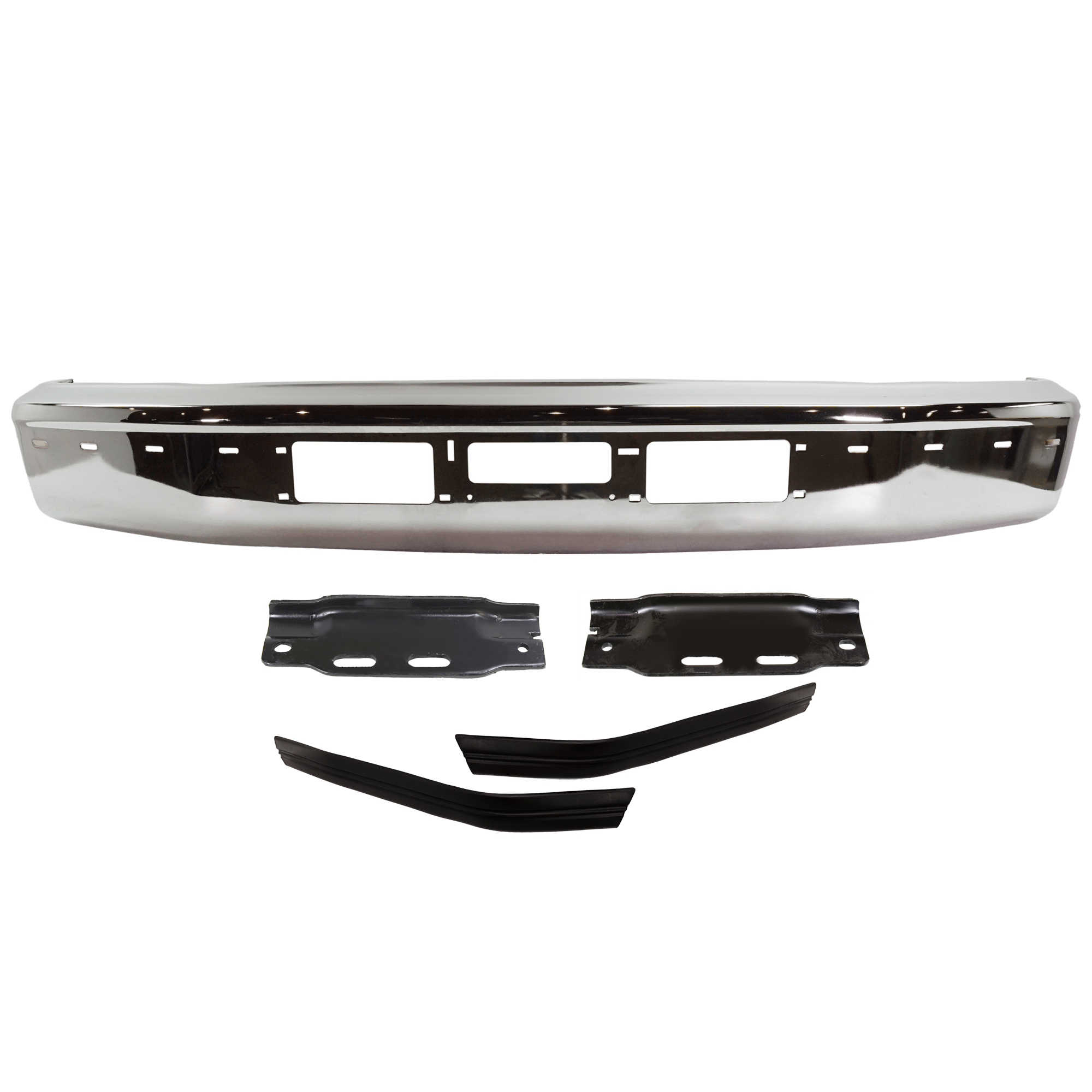 AM BRONCO 93-96 FRONT BUMPER RH AND LH 5 pc kit SKU KIT 053024 C09 Partslink FO1002254 FO1066108 FO1067108 FO1058271 FO1059271 OEM F3TZ17757AB F2TZ17752B F2TZ177