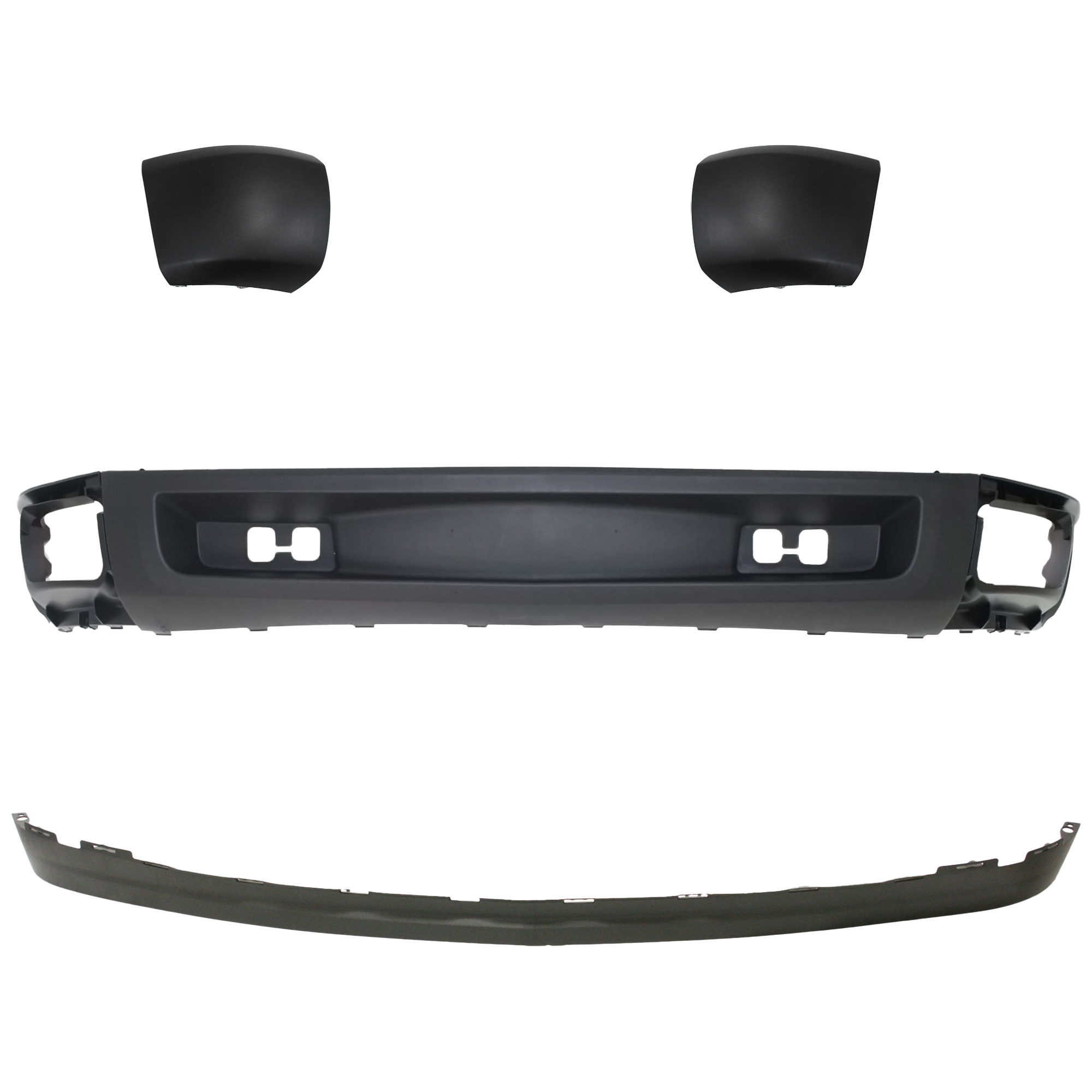 AM SILVERADO 1500-07-13 FRONT LOWER VALANCE RH AND LH 4 pc kit SKU KIT 053024 C34 Partslink GM1092191 GM1092192 GM1004146 GM1005146 OEM 15915504-25821880-15838397-158