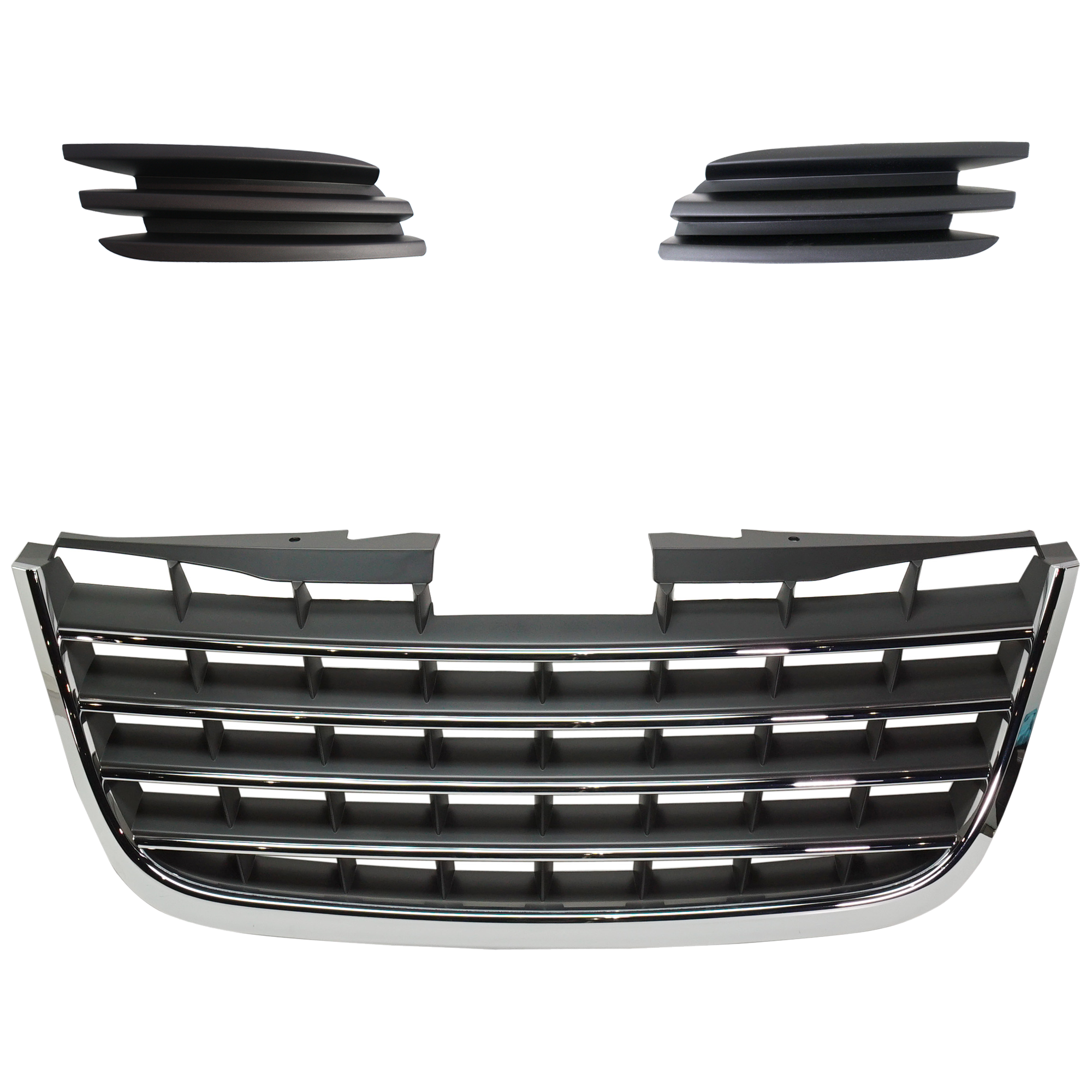AM TOWN COUNTRY 08-10 GRILLE 3 pc Kit SKU KIT 053024 C37 Partslink CH1200309 CH1039108 CH1038108 OEM 5113228AA 5113220AA 5113221AA