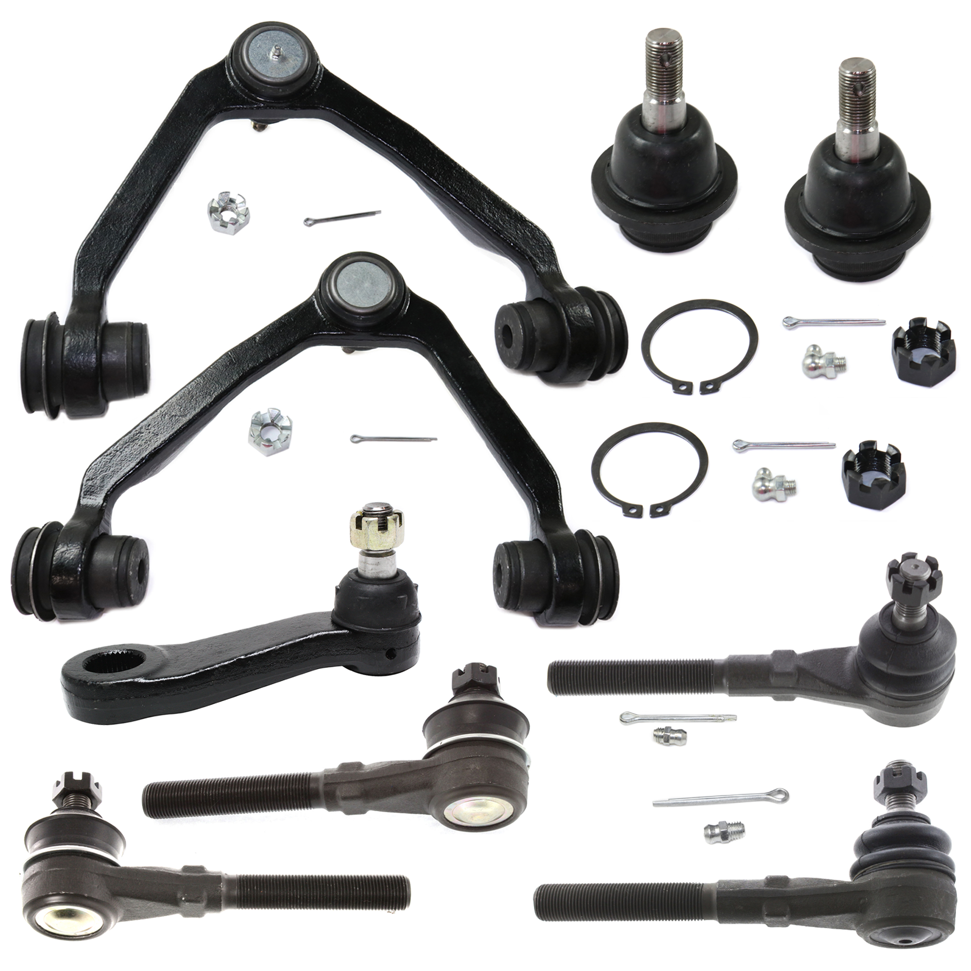 AM EXPLORER 00-00 FRONT CONTROL ARM RH AND LH Upper and Lower 9 pc kit SKU KIT 053024 C48 OEM 5L3Z3084C F75Z3084BA XL3Z308