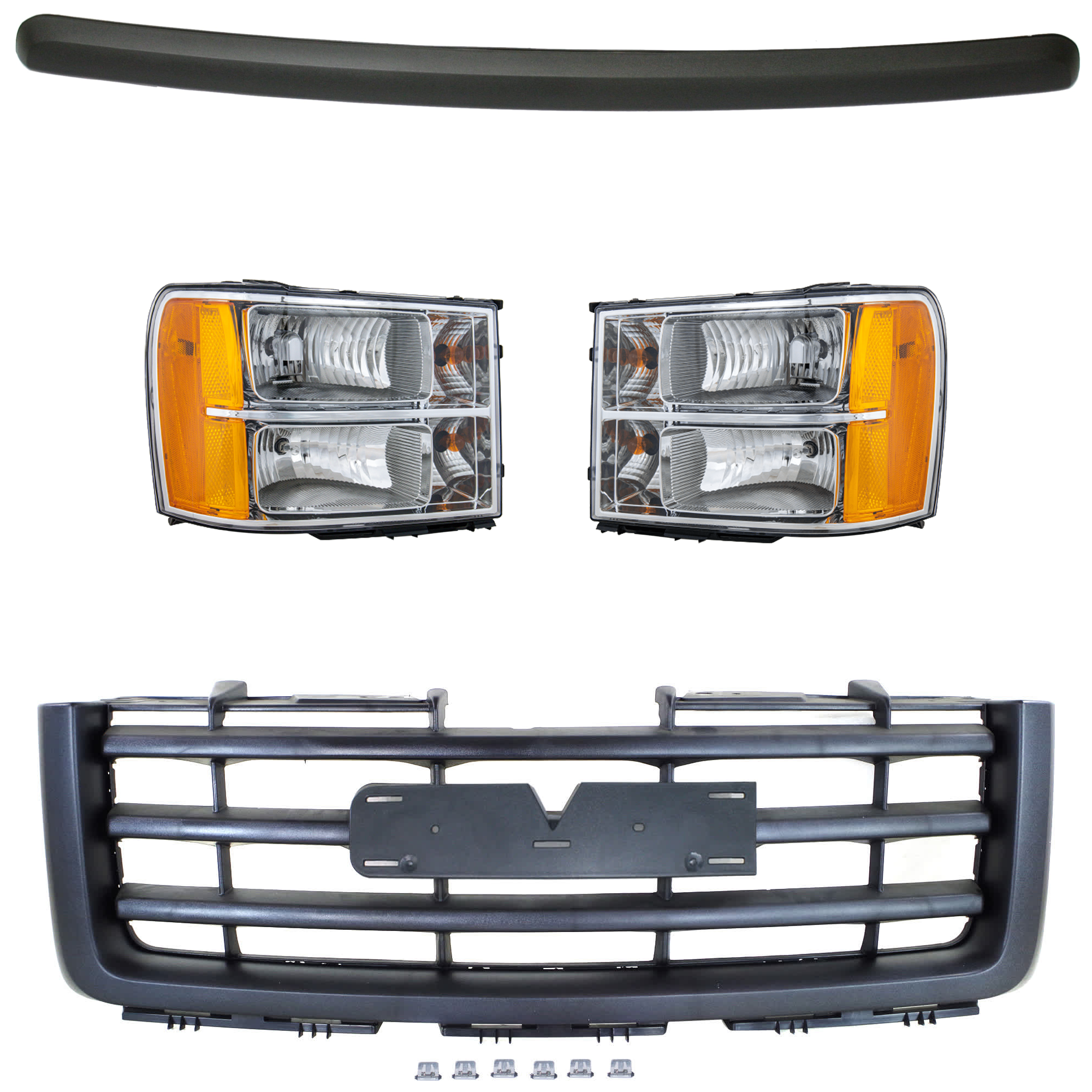 AM F 150-98-00 TAILGATE LATCH RH AND LH 4 pc kit SKU KIT 053024 C63 Partslink GM2502283 GM2503283 GM1200583 GM1235110 OEM 20980241-22853030-22761793-103