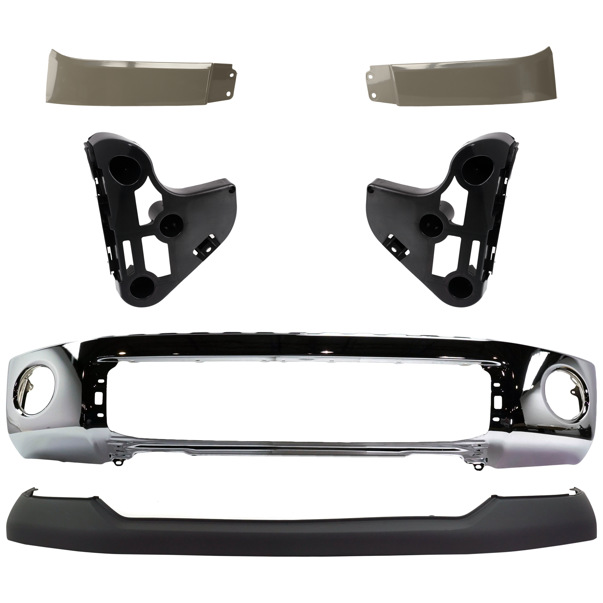 AM TUNDRA 07-13 FRONT BUMPER RH AND LH 6 pc kit SKU KIT 053024 C75 Partslink TO1002182 TO1066170 TO1067170 TO1014100 TO1242100 TO1243100 OEM 521110C021-521160C050-521150C0