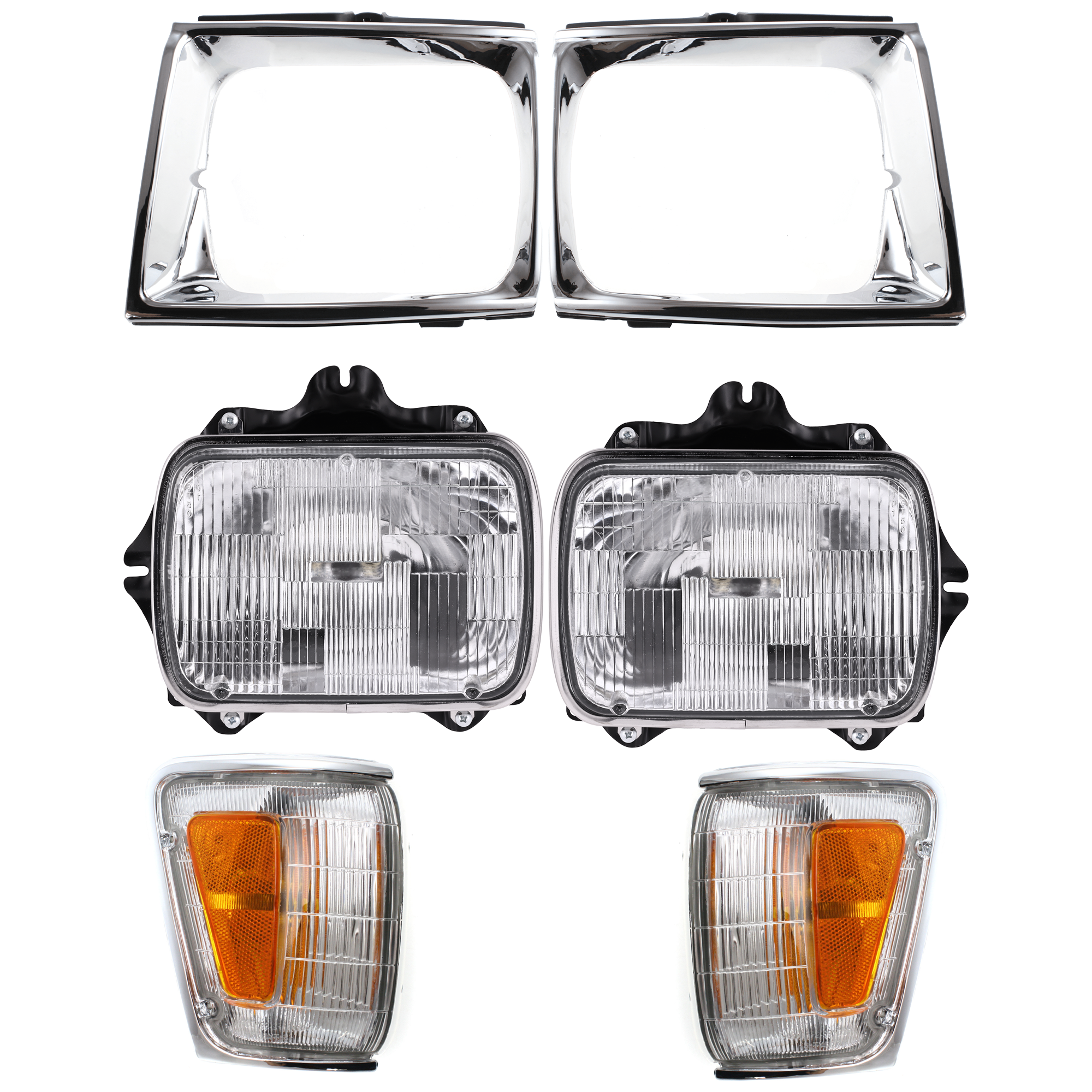 AM TUNDRA 07-09 FRONT BUMPER RH AND LH 6 pc kit SKU KIT 053024 C81 Partslink TO2500113 TO2501117 TO2520124 TO2521126 TO2512111 TO2513113 OEM 8111089155-8111080367-81150891