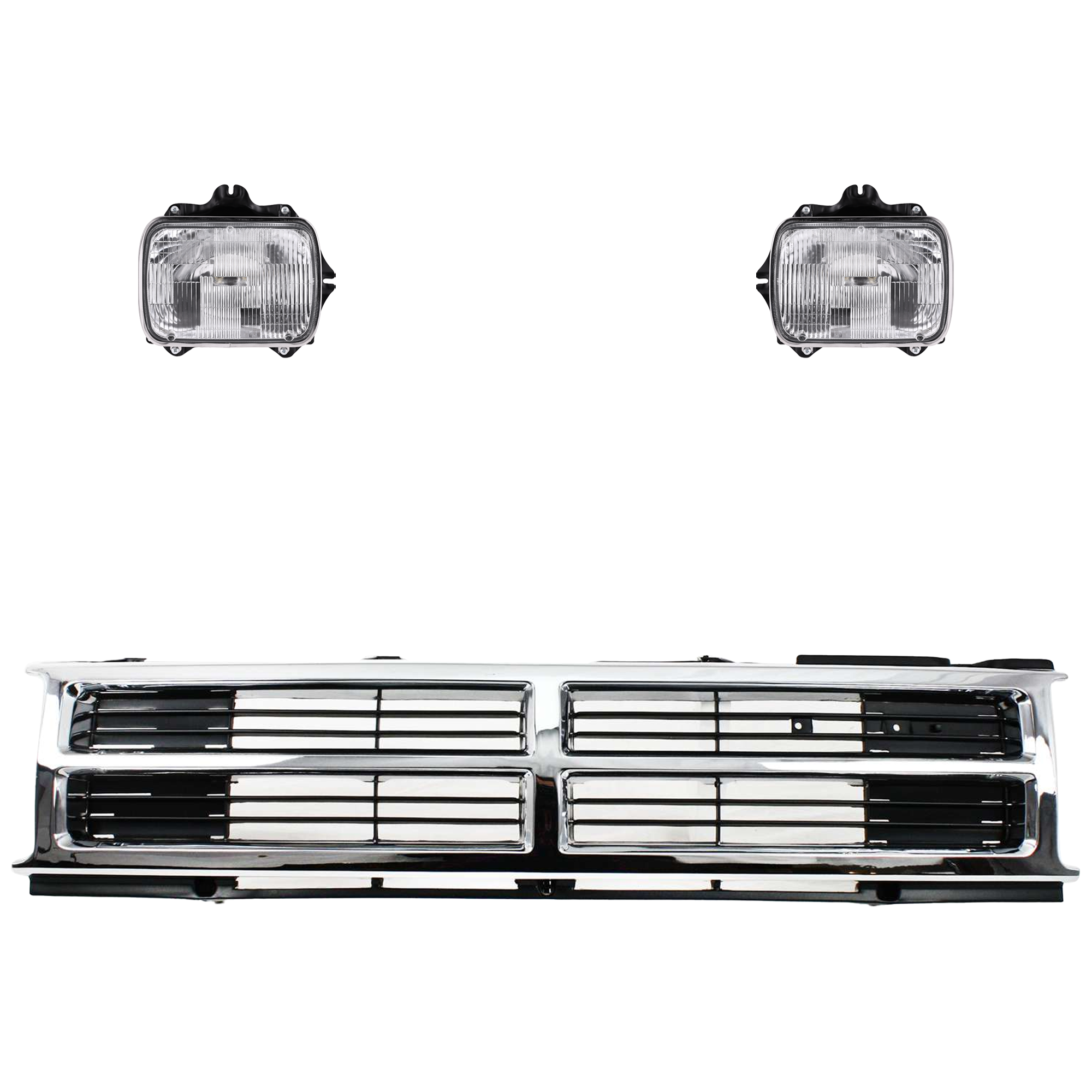 AM TACOMA 95-97 HEAD LAMP RH AND LH 3 pc kit SKU KIT 053024 C89 Partslink TO2500113 TO2501117 TO1200133 OEM 8111089155-8111080367-81150891
